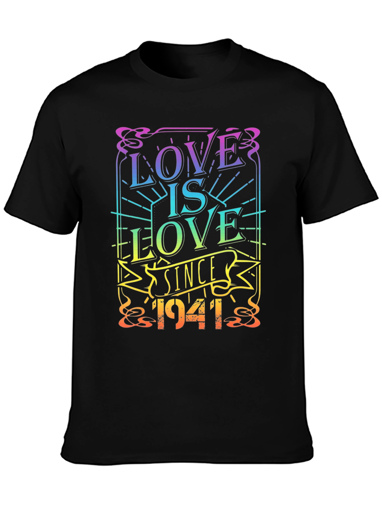 Black Love is Love Since 1941 Graphic T-Shirt view 3