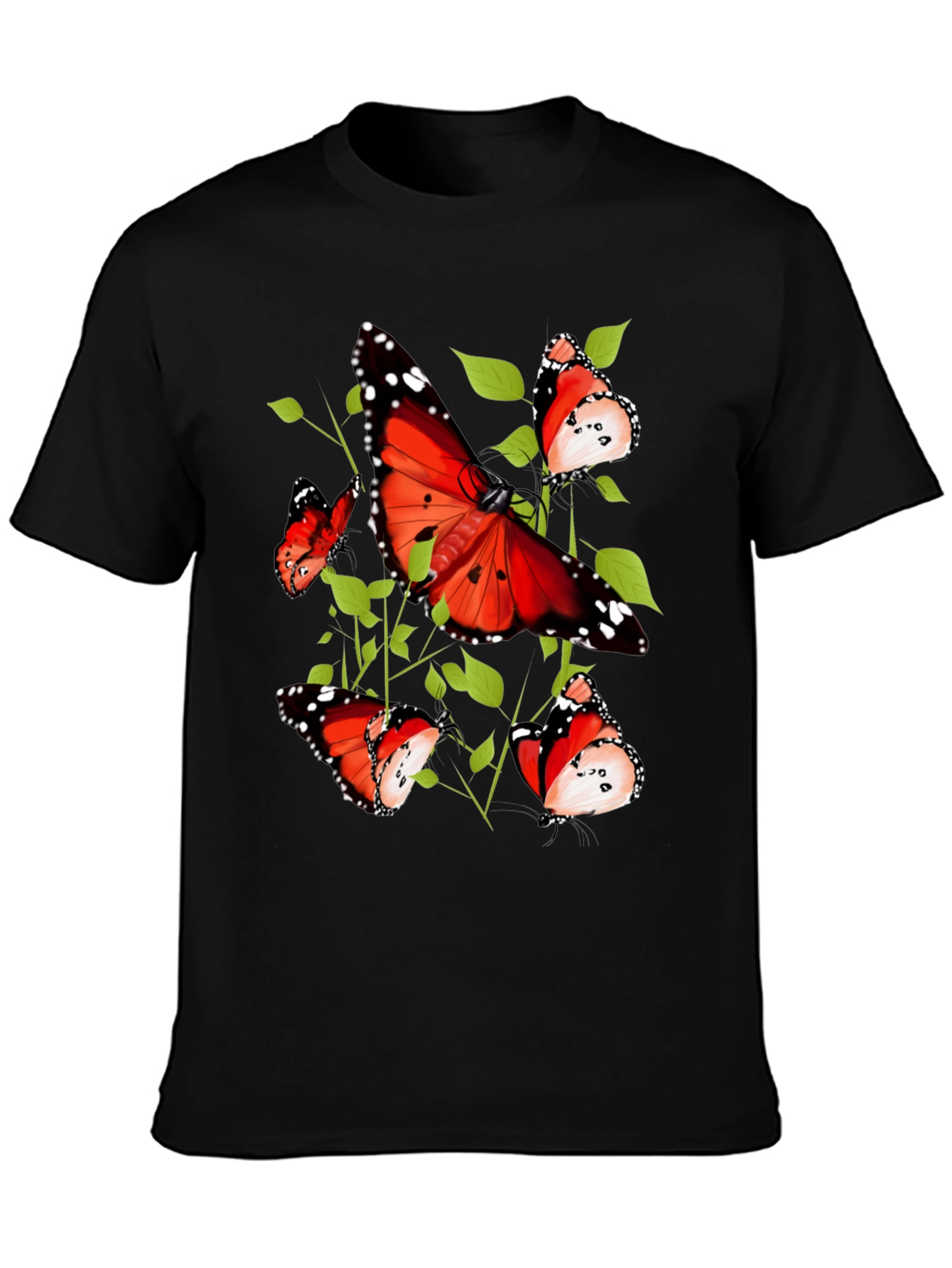 Black Butterfly Graphic Tee - Nature Inspired Design view 3