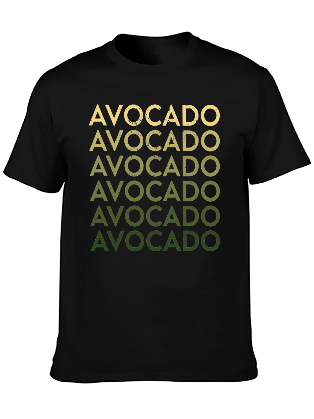 Black Avocado Lover T-Shirt - Funny Vegan Graphic Tee view 3
