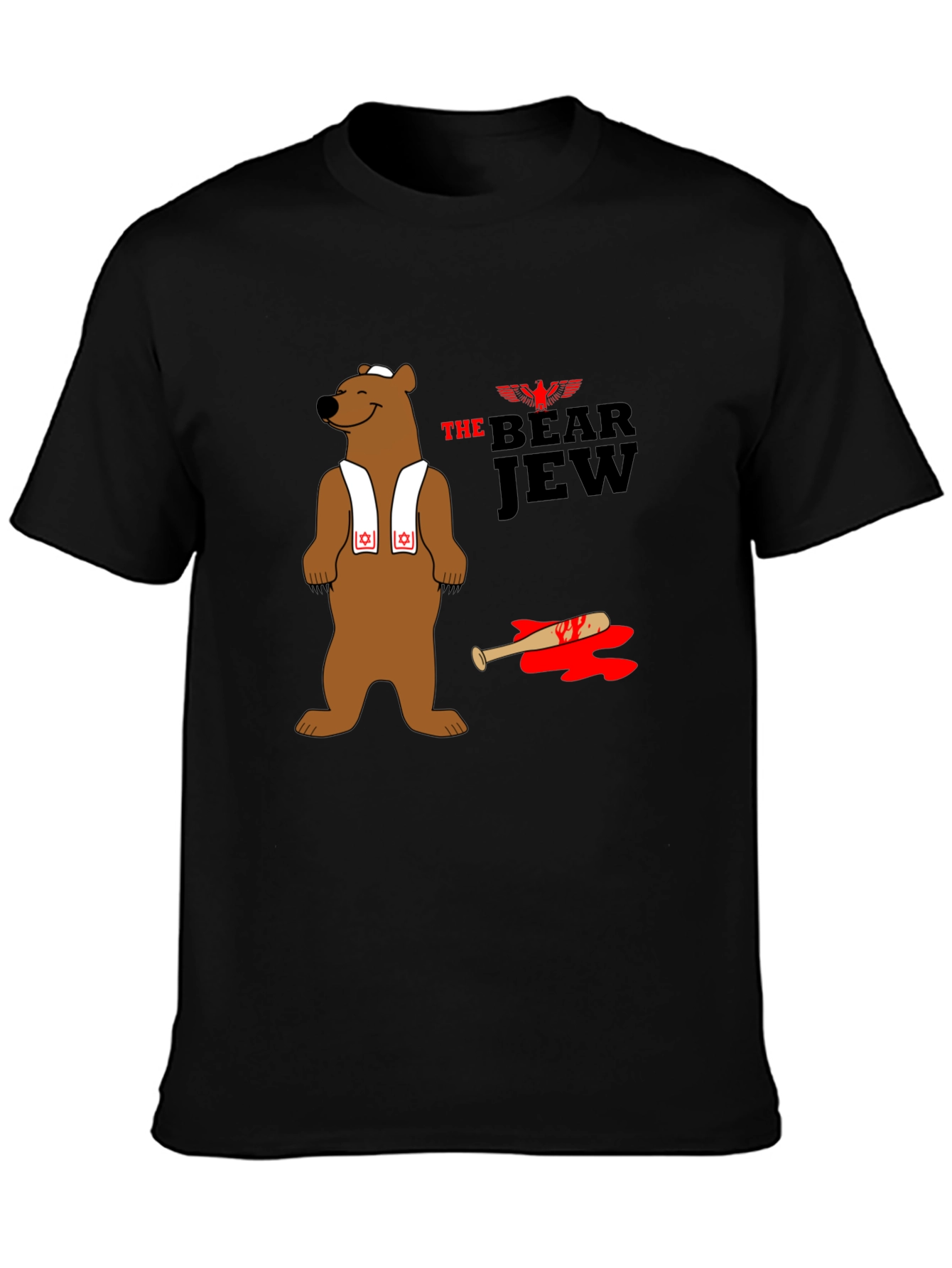 Black The Bear Jew T-Shirt view 3