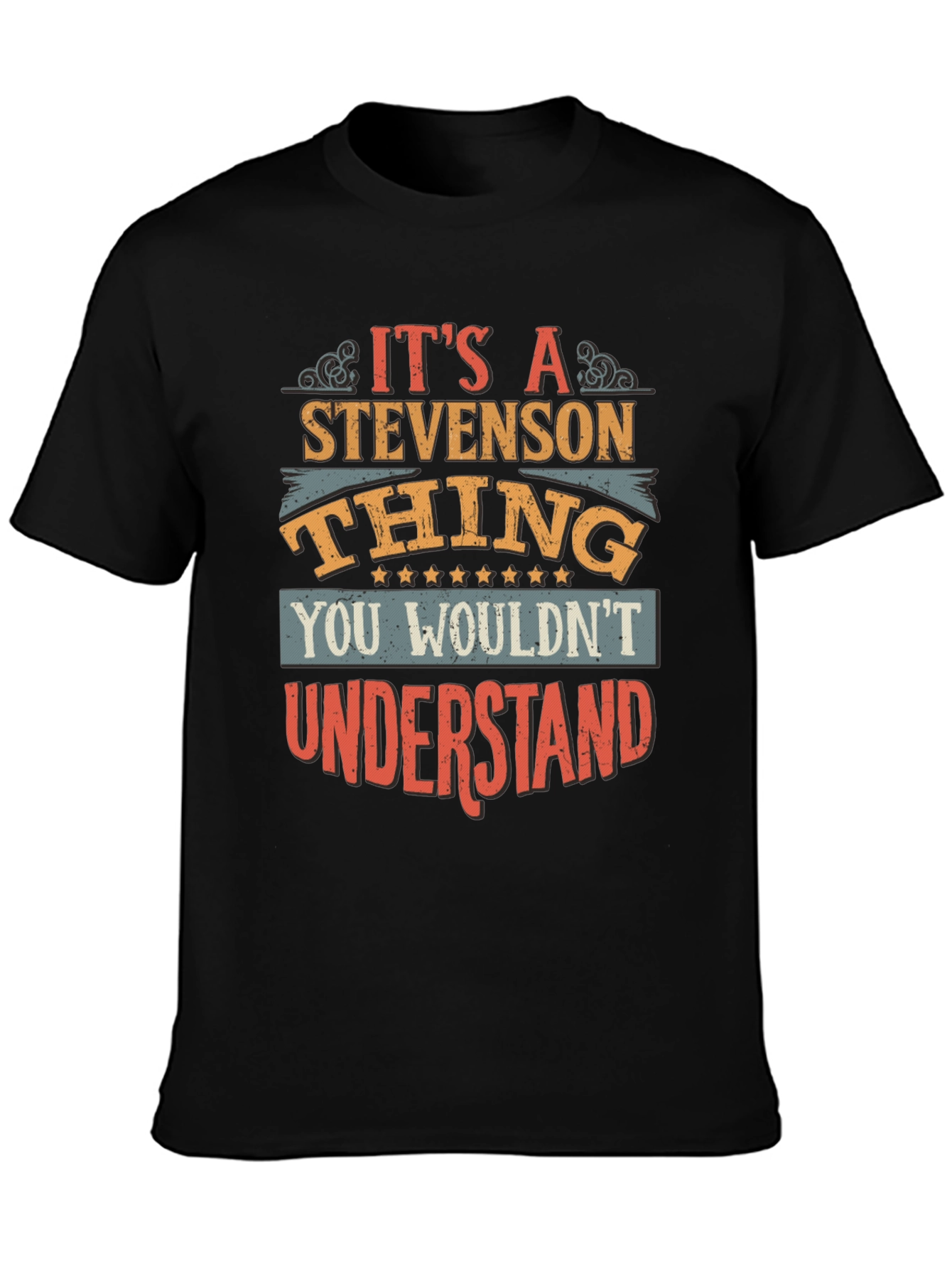 Black It's a Stevenson Thing Graphic Tee view 3