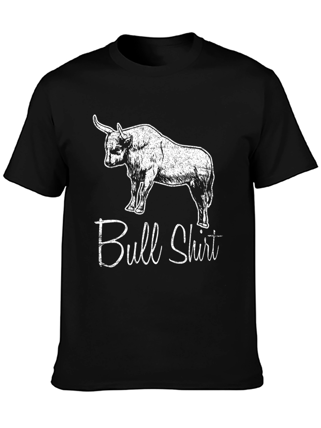 Black Bull Shirt - Funny Graphic Tee view 3