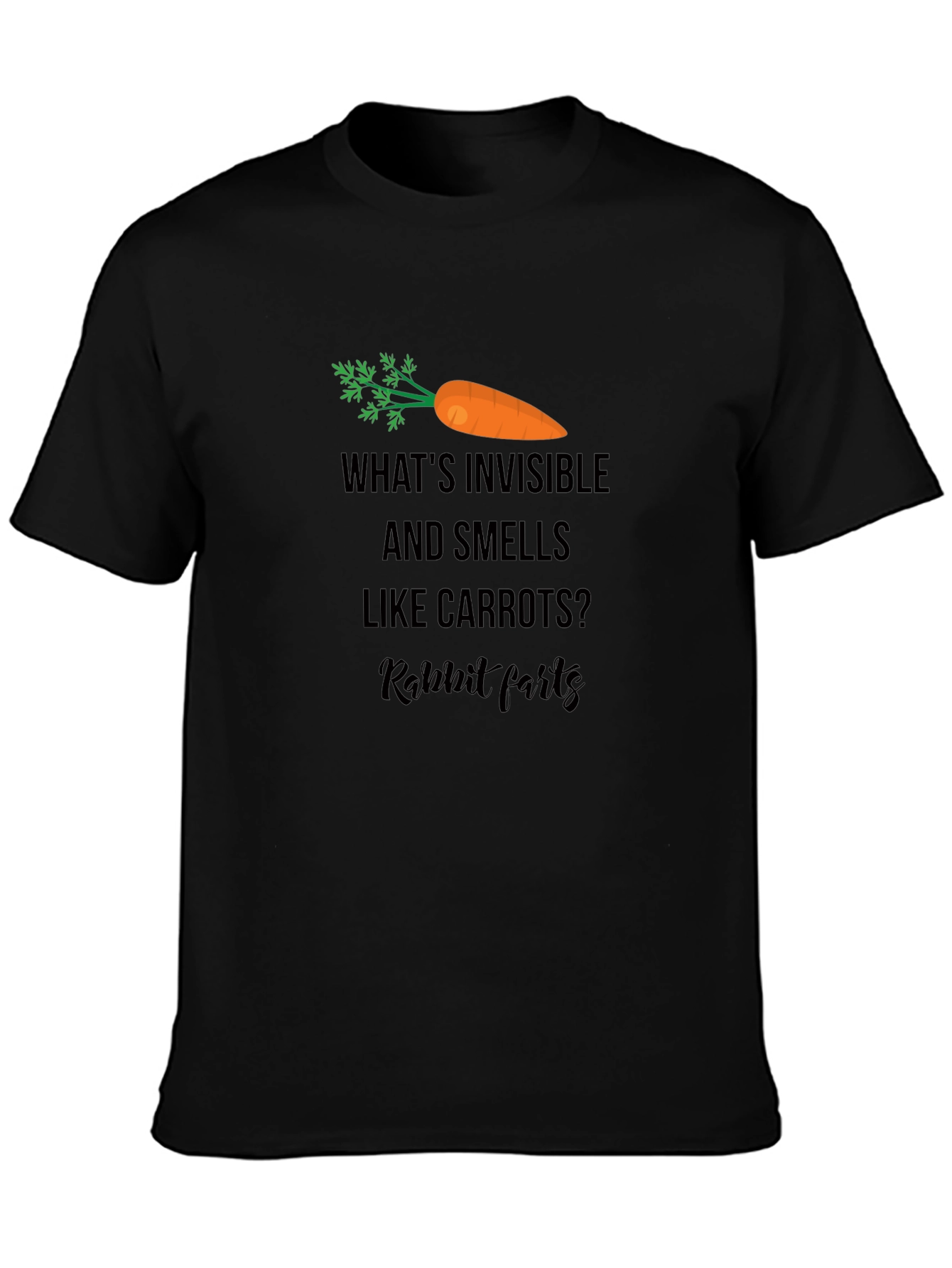 Rabbit Farts Carrot Joke T-Shirt - 3
