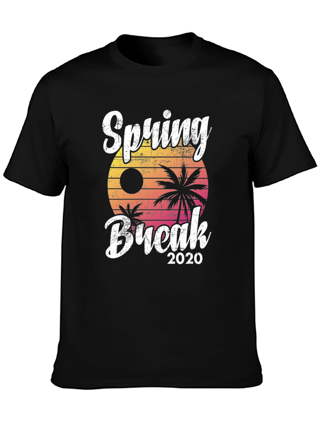 Black Spring Break 2020 Graphic T-Shirt view 3