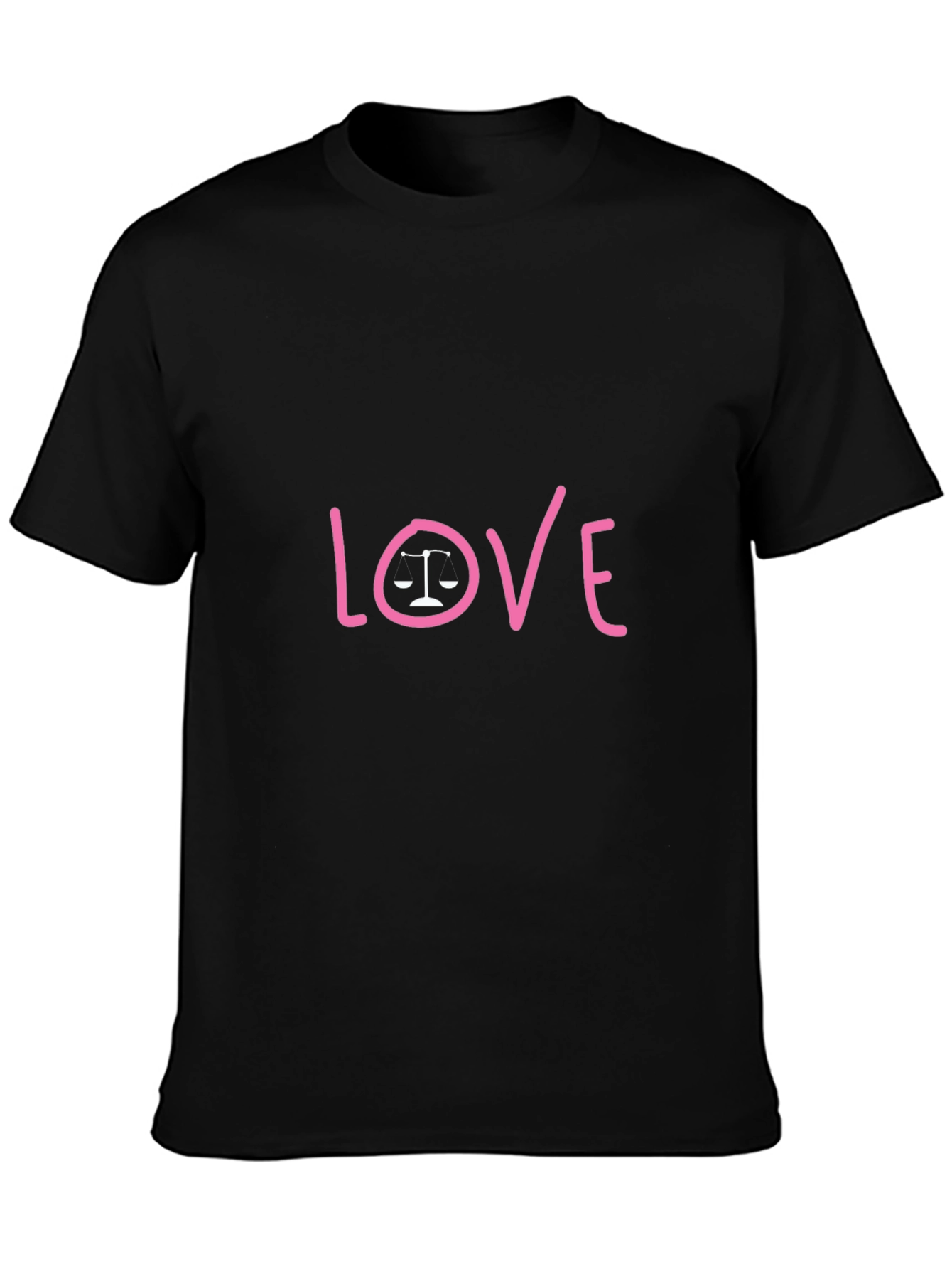 Black Love & Justice Graphic Tee - Black Cotton Shirt view 3