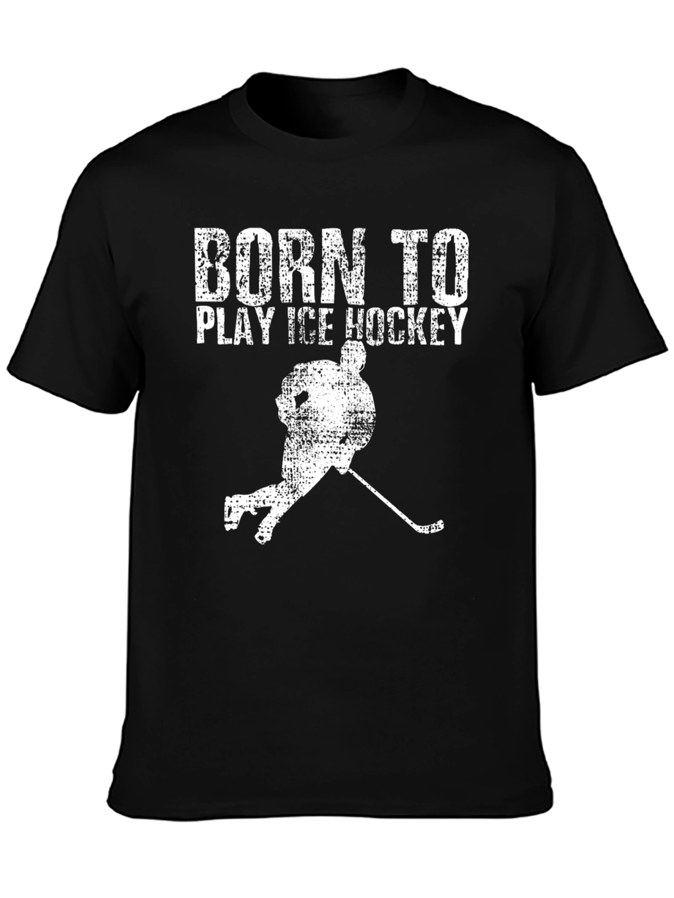 Born to Play Ice Hockey Graphic Tee - 3