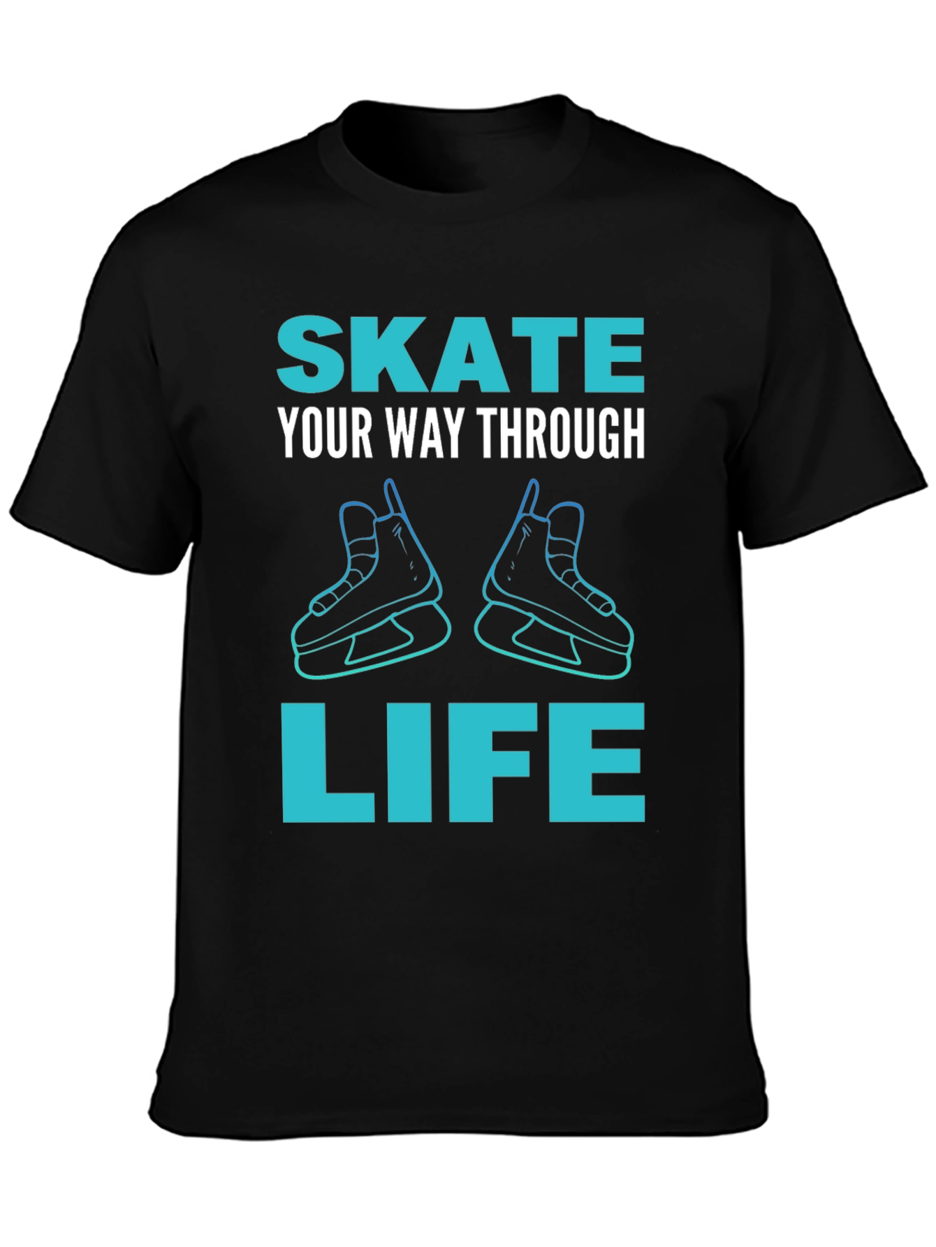 Black Skate Through Life Graphic Tee view 3