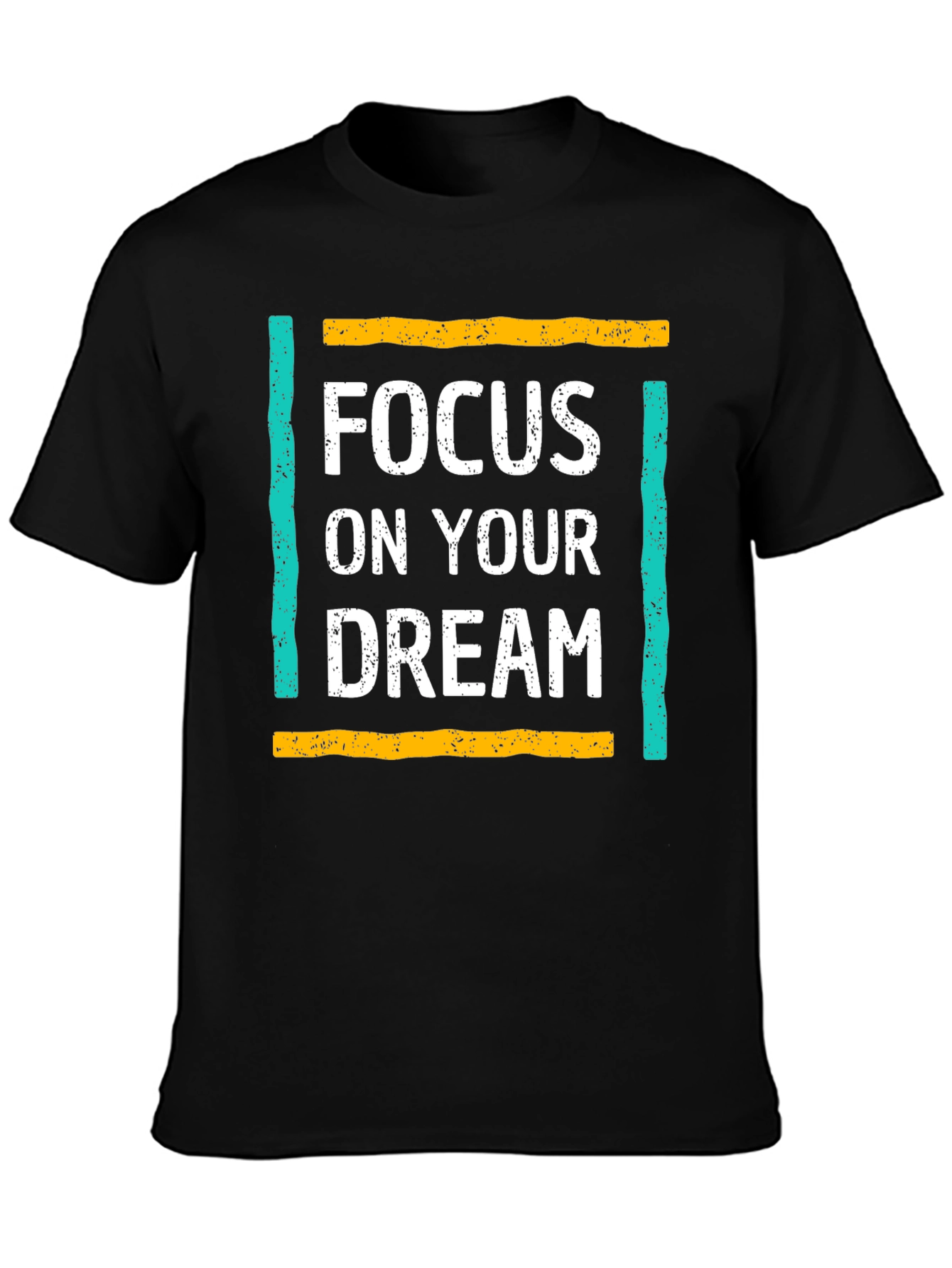 Black Focus On Your Dream T-Shirt view 3