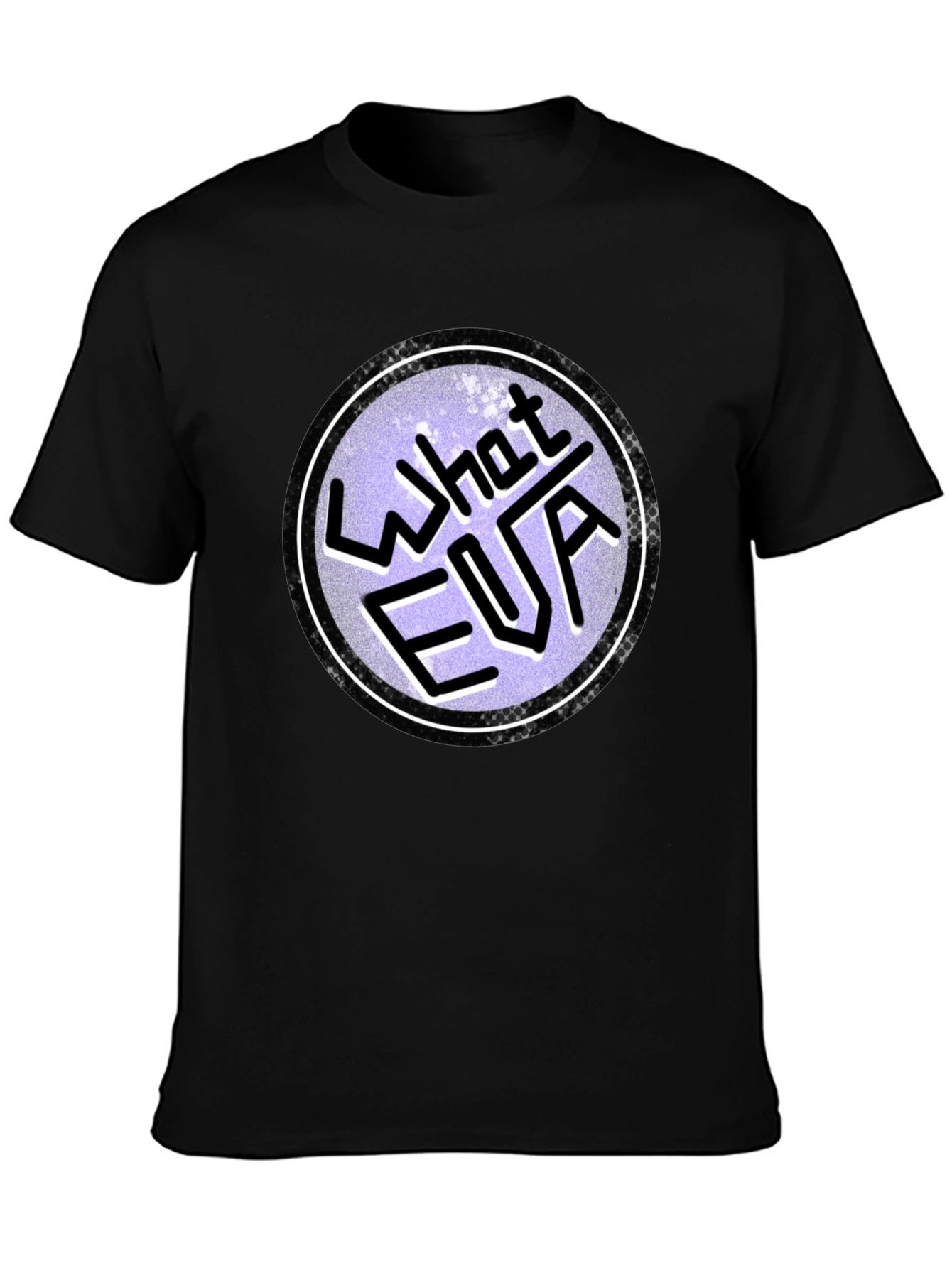 Black What FUA Funny Graphic Men's Black T-Shirt view 3