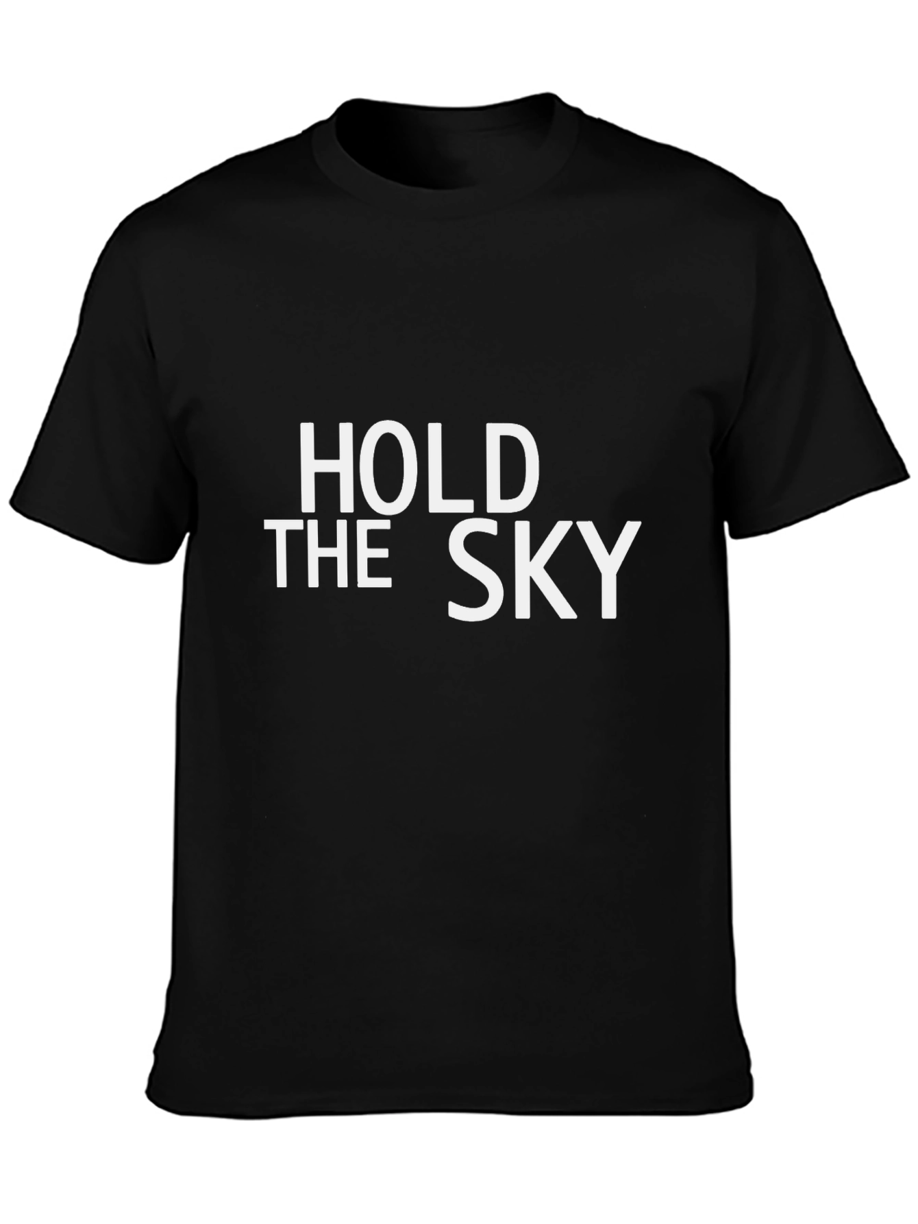 Black Hold the Sky Graphic Tee - Soft Cotton Blend view 3