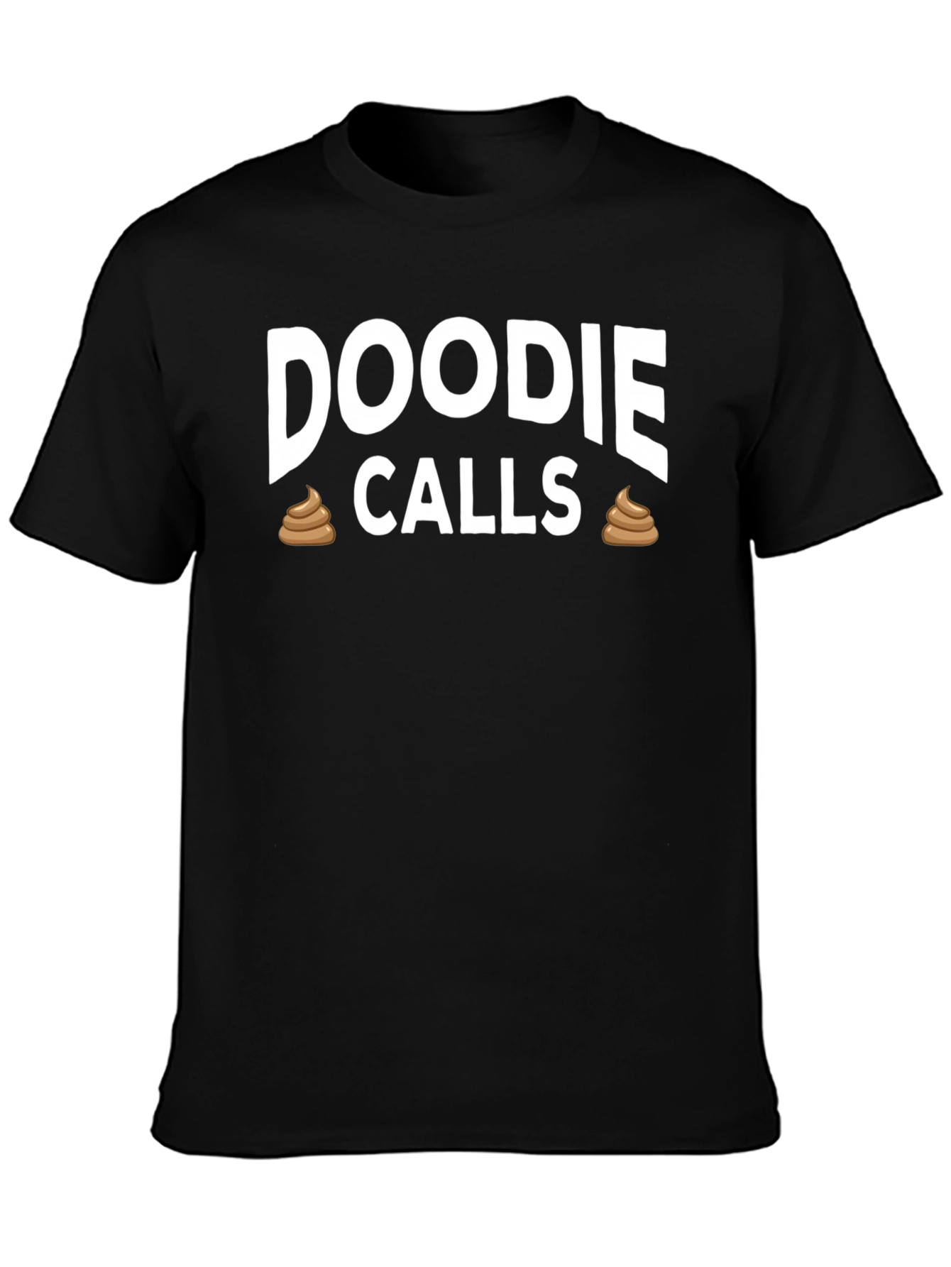 Black Doodie Calls Funny Graphic T-Shirt view 3