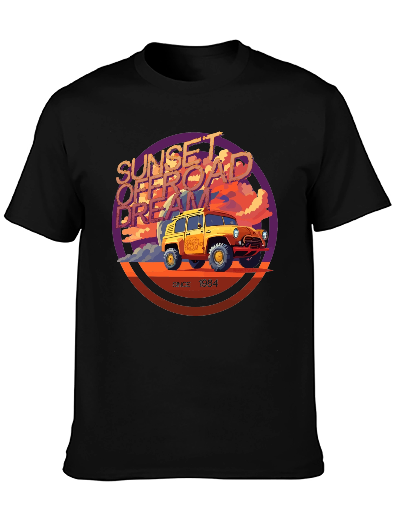 Black Sunset Offroad Dream Tee - Since 1984 view 3
