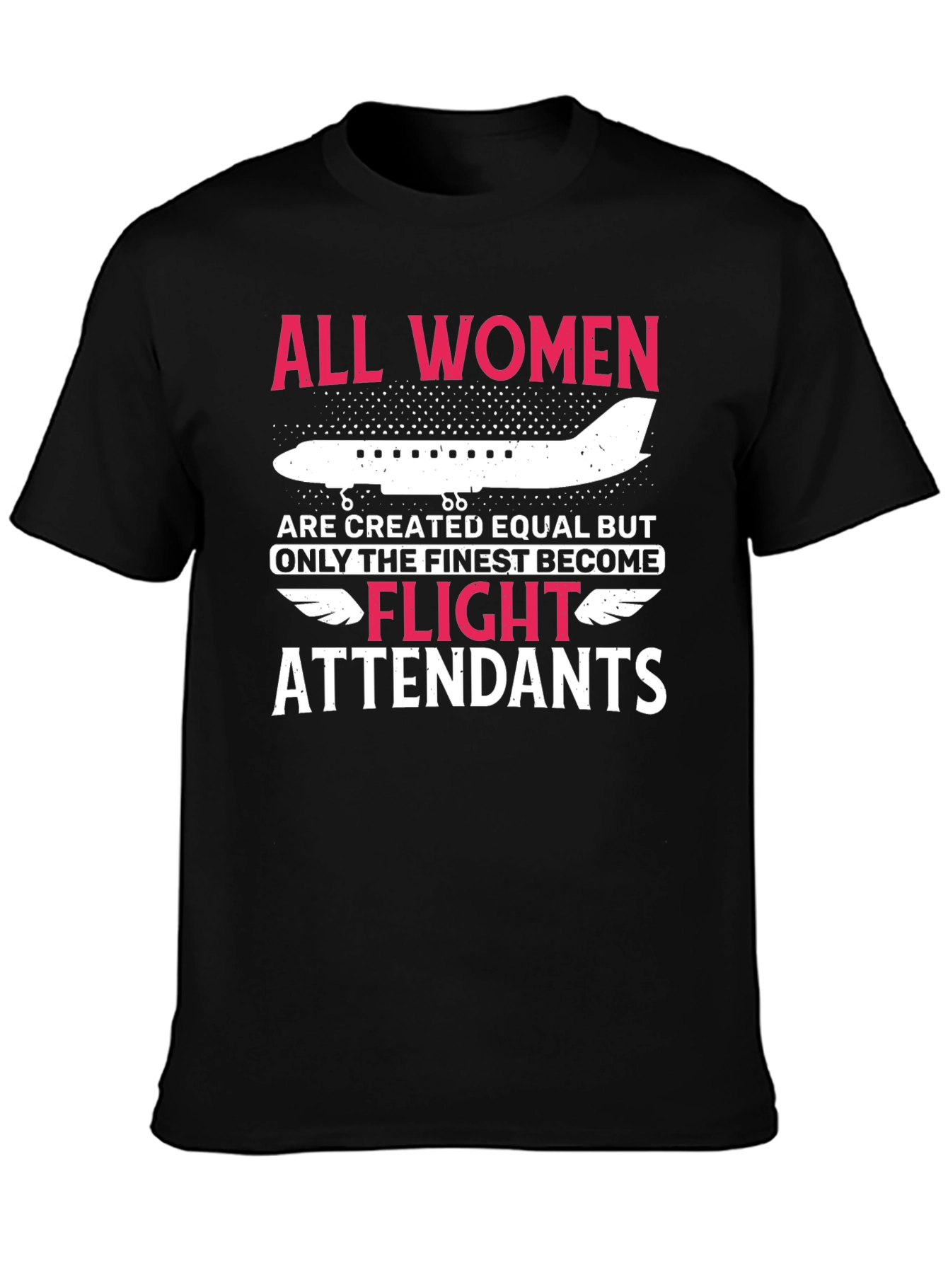 Black Flight Attendant T-Shirt - Finest Women view 3