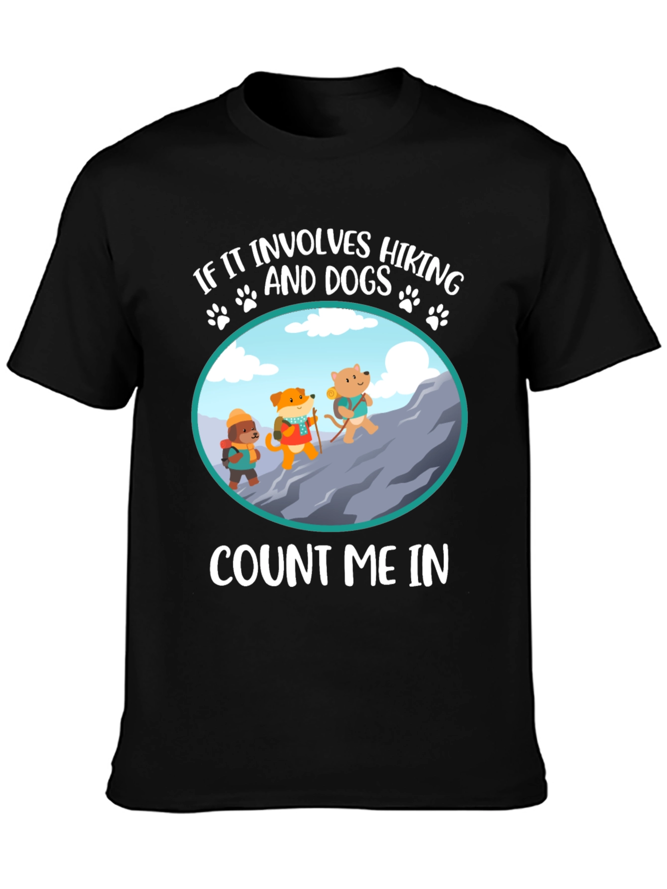 Hiking Dogs Graphic Tee - Count Me In! - 3