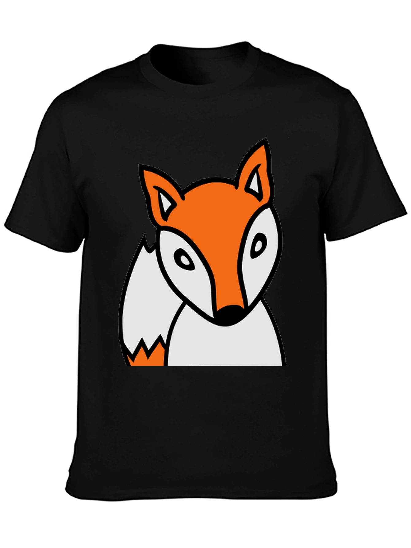 Black Fox Graphic Black T-Shirt view 3