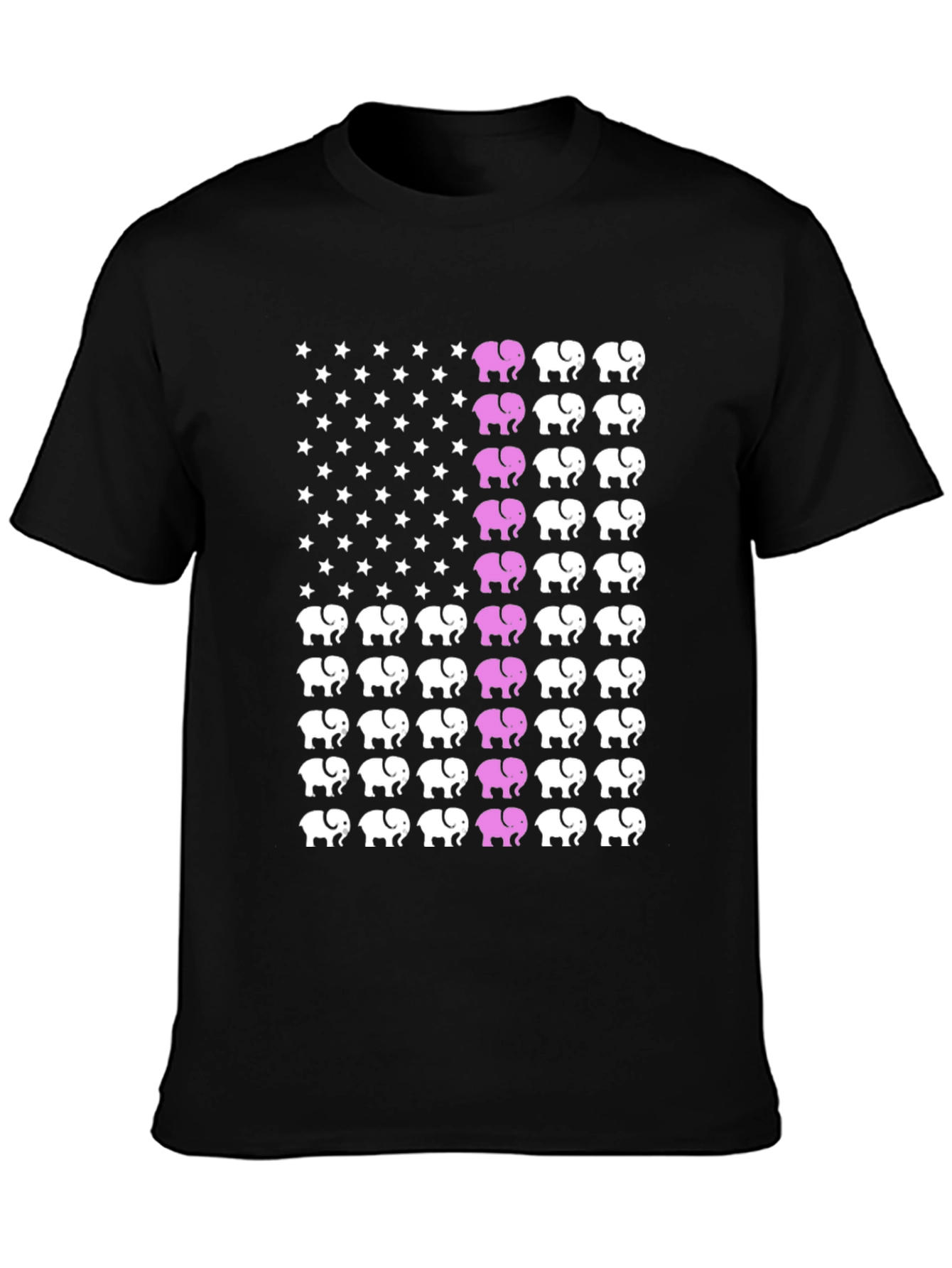 Black Elephant USA Flag Graphic Tee view 3