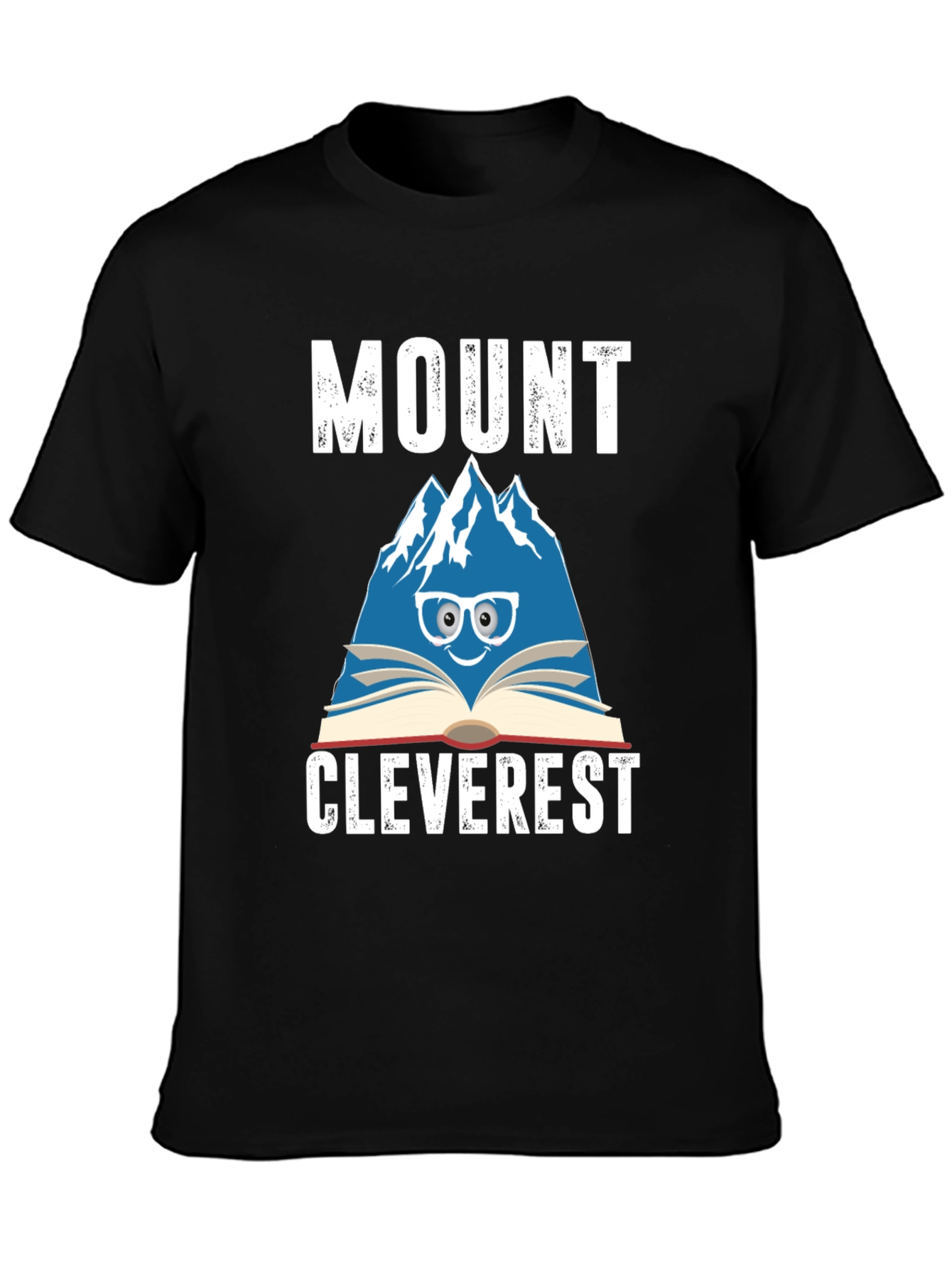 Black Mount Cleverest T-Shirt - Bookish Mountain Tee view 3