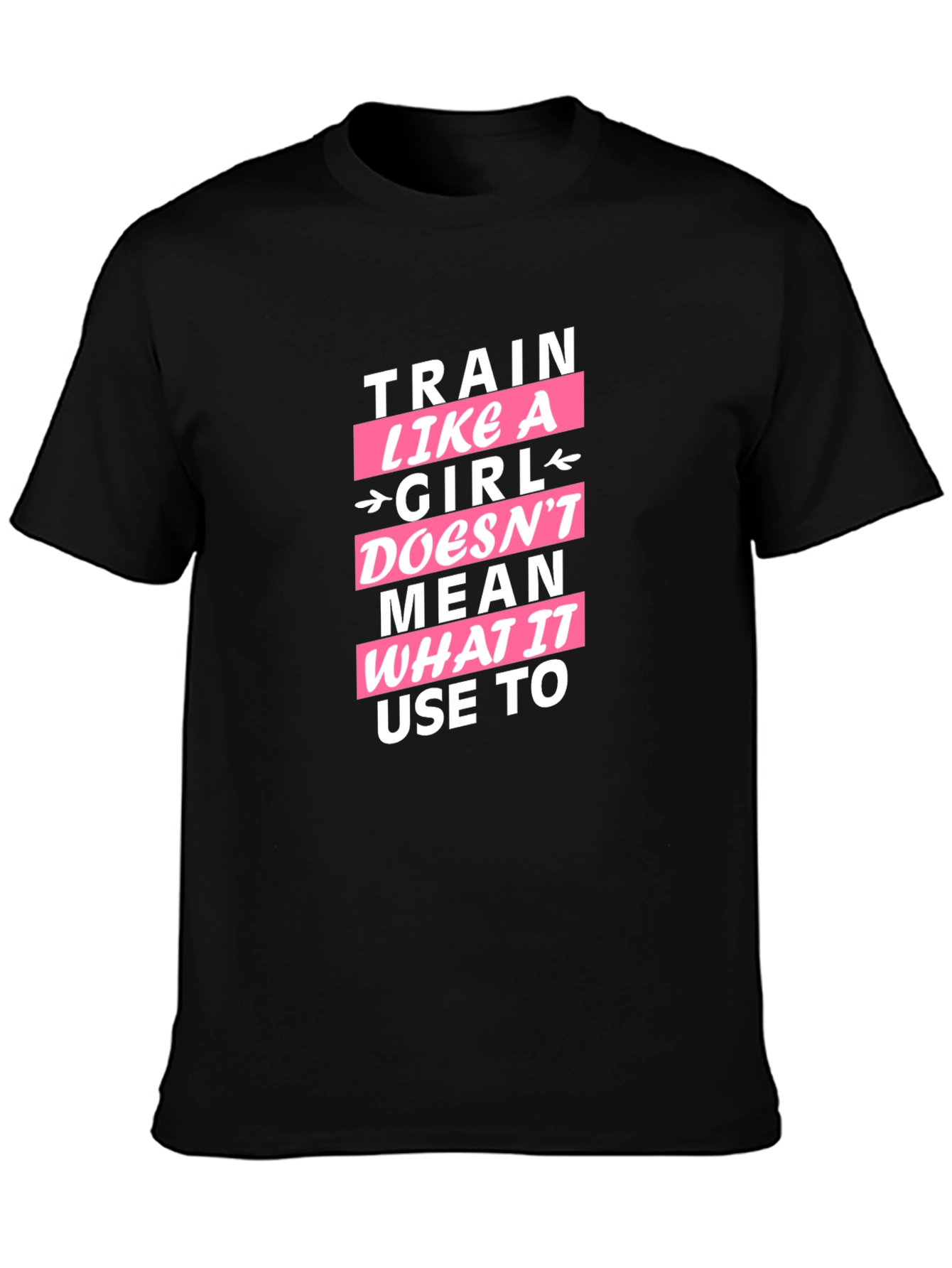 Black Train Like A Girl Graphic Tee view 3