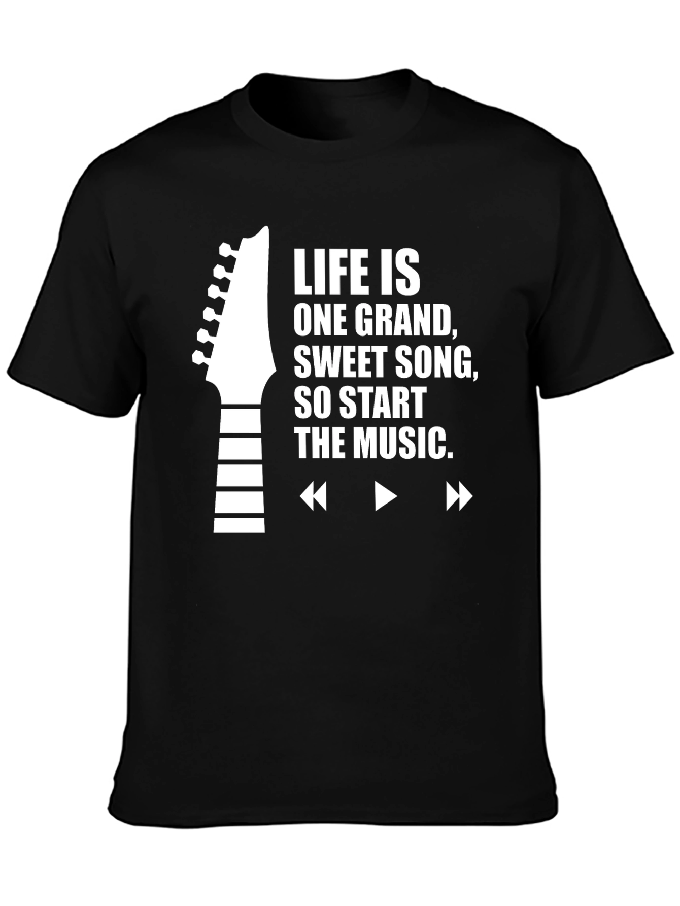 Black Life Is One Grand Song Graphic Tee view 3