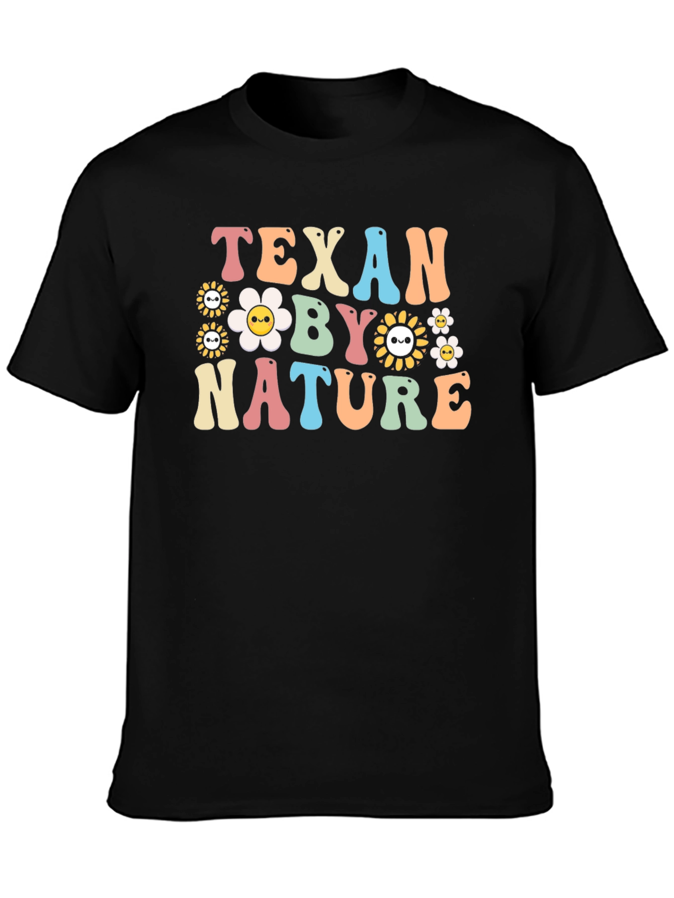 Black Texan By Nature Graphic T-Shirt view 3