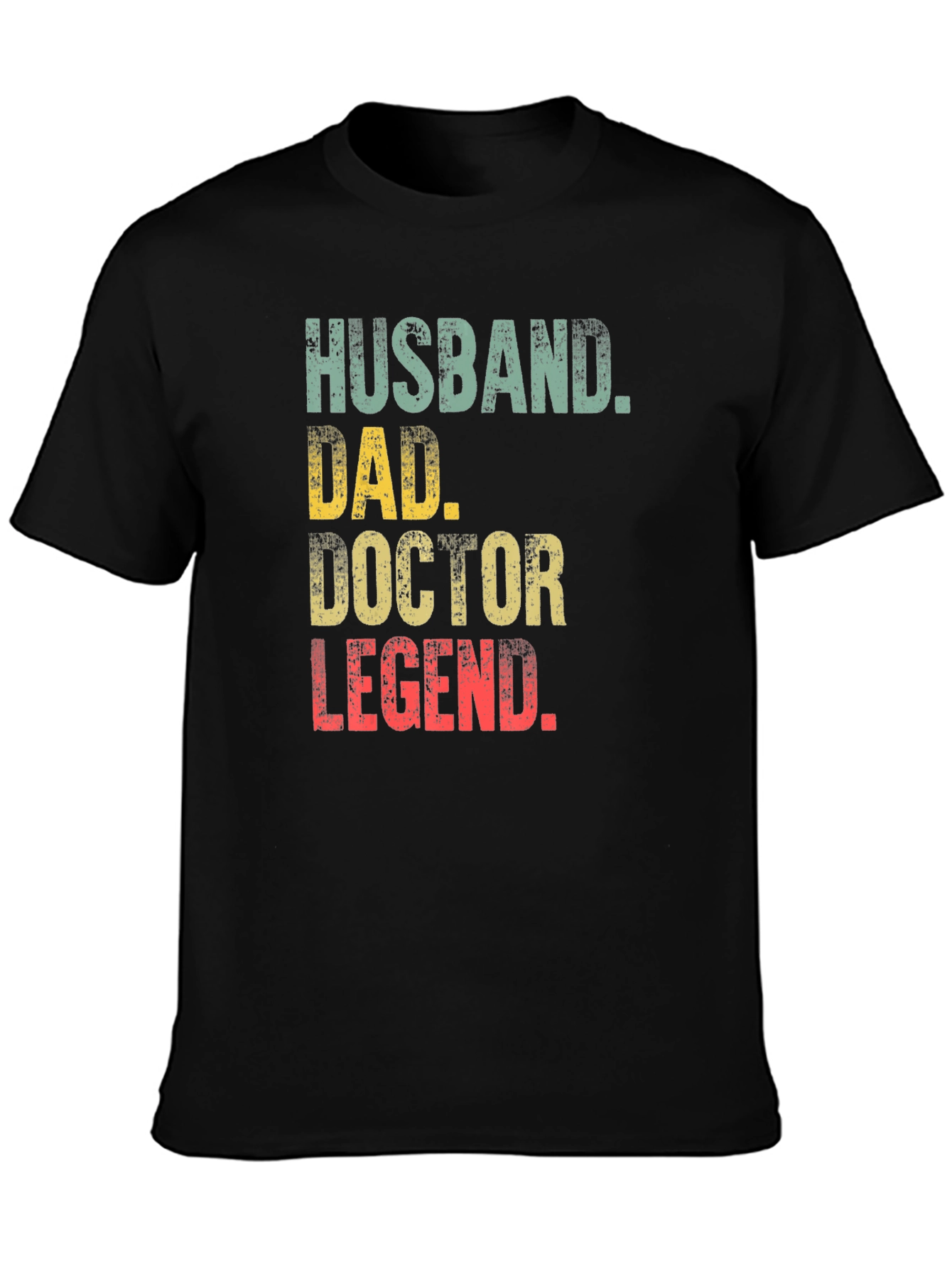 Black Husband Dad Doctor Legend T-Shirt - Gift for Men view 3