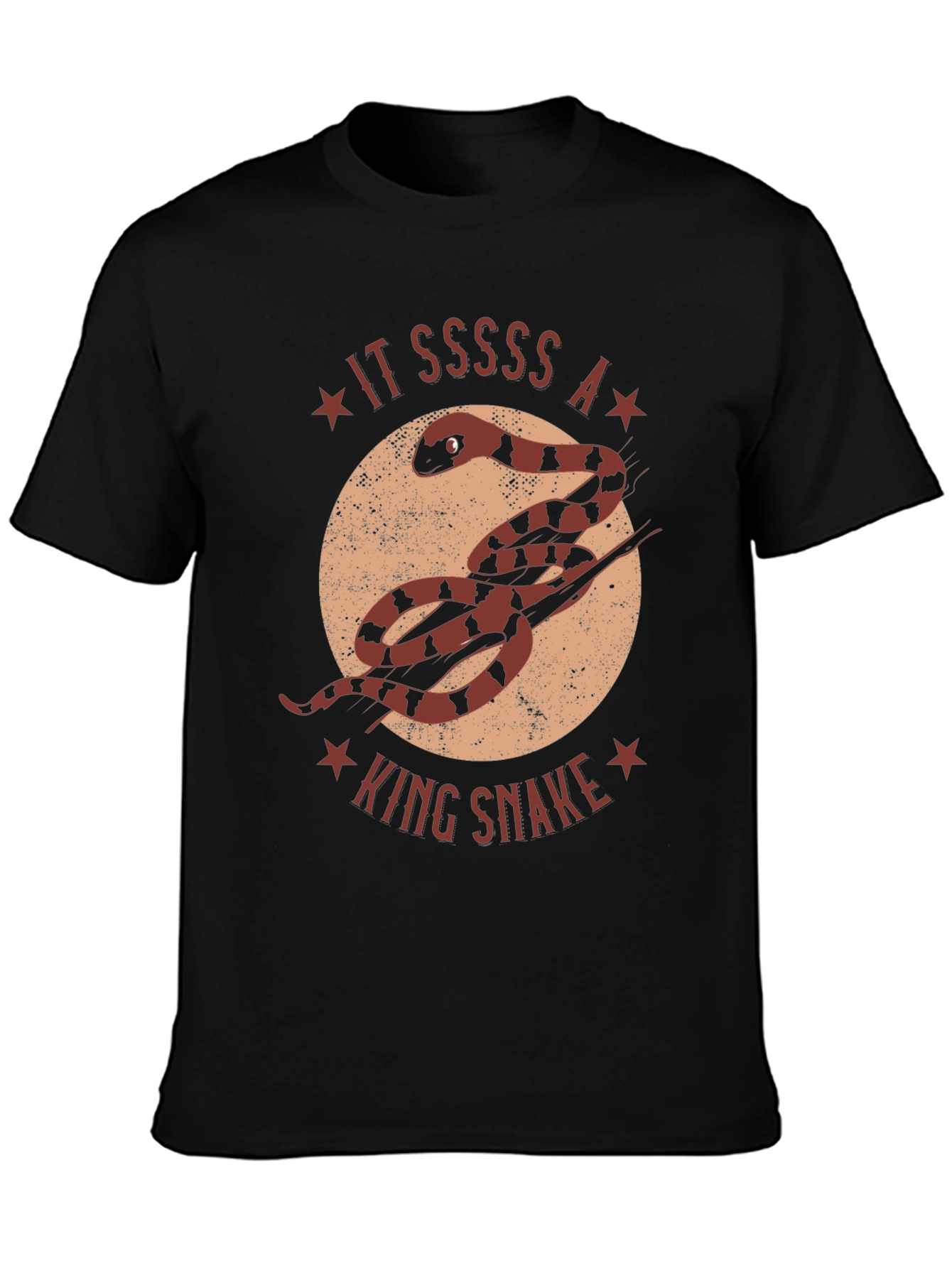 Black King Snake Graphic T-Shirt - Unique Animal Design view 3