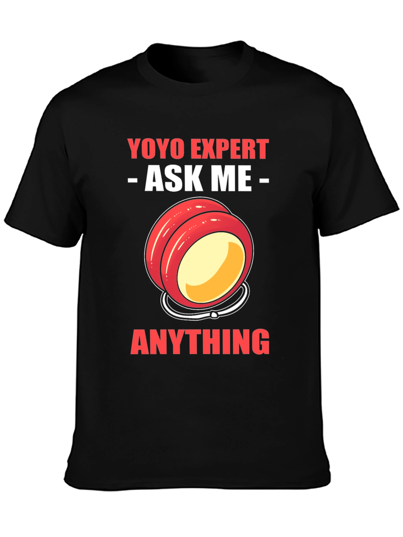 Black Yoyo Expert T-Shirt - Ask Me Anything! view 3