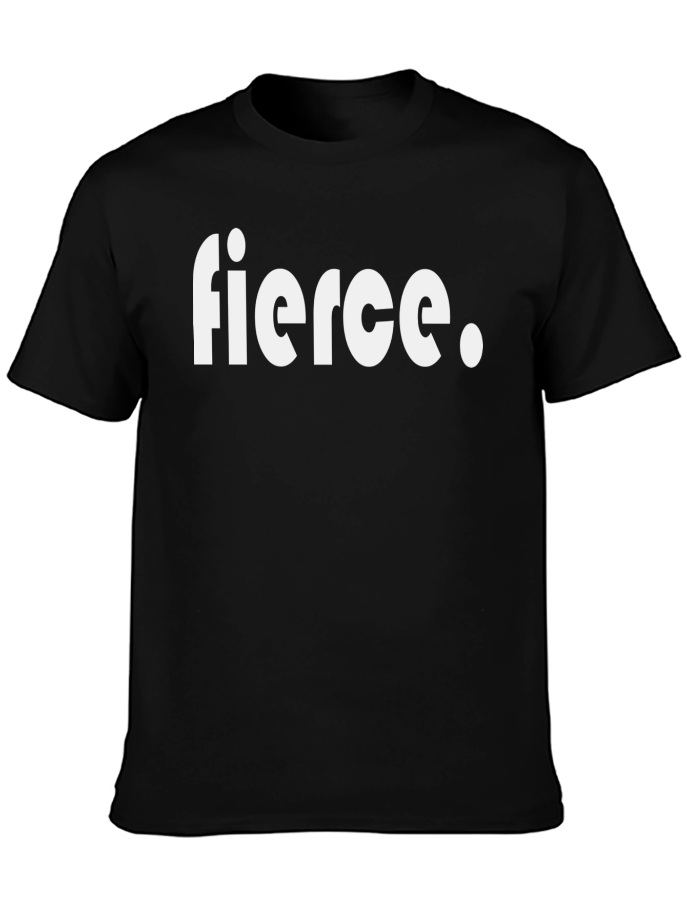 Black Fierce Graphic Tee - Bold Statement Shirt view 3