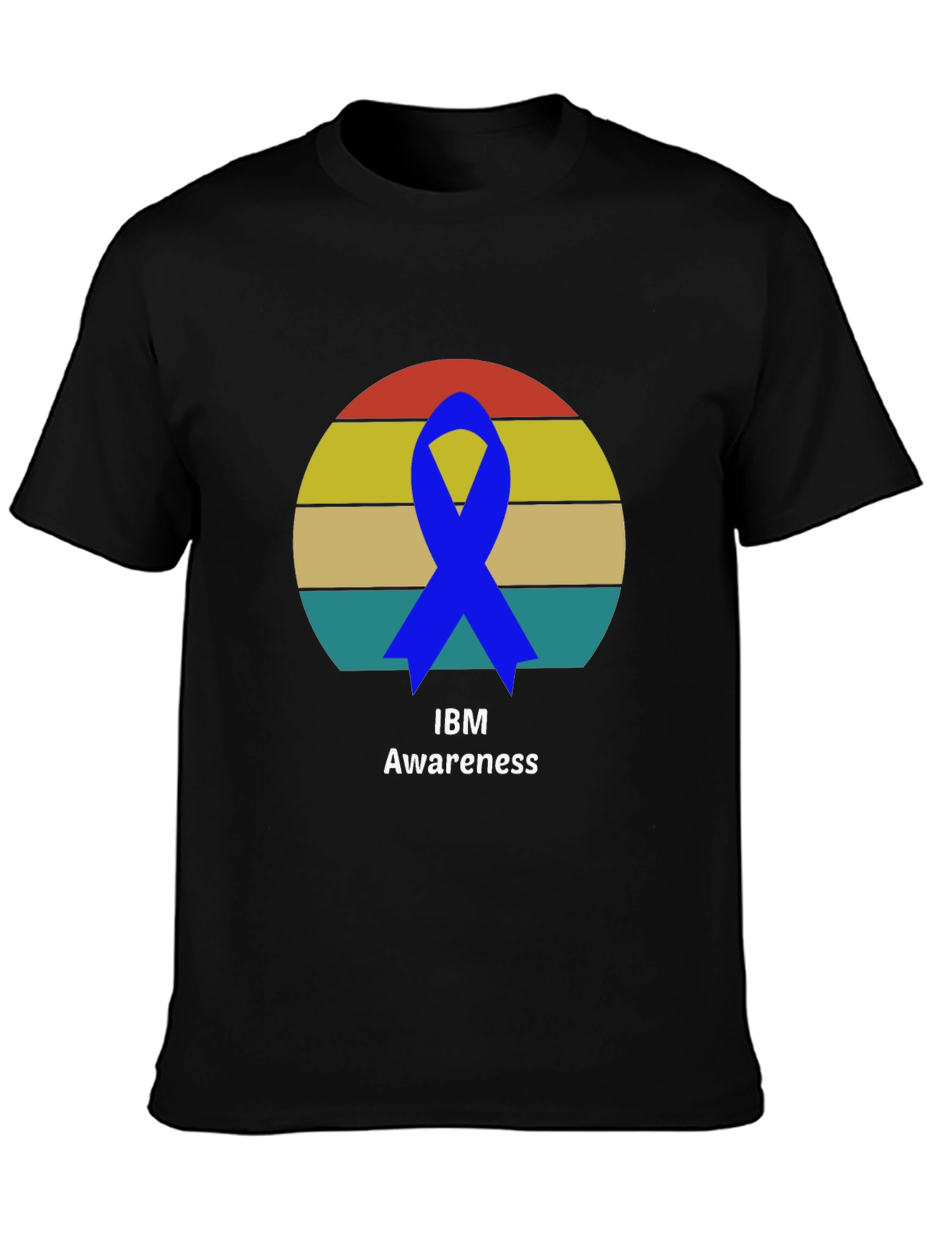 Black Awareness Ribbon Graphic Tee - Soft Cotton Blend view 3