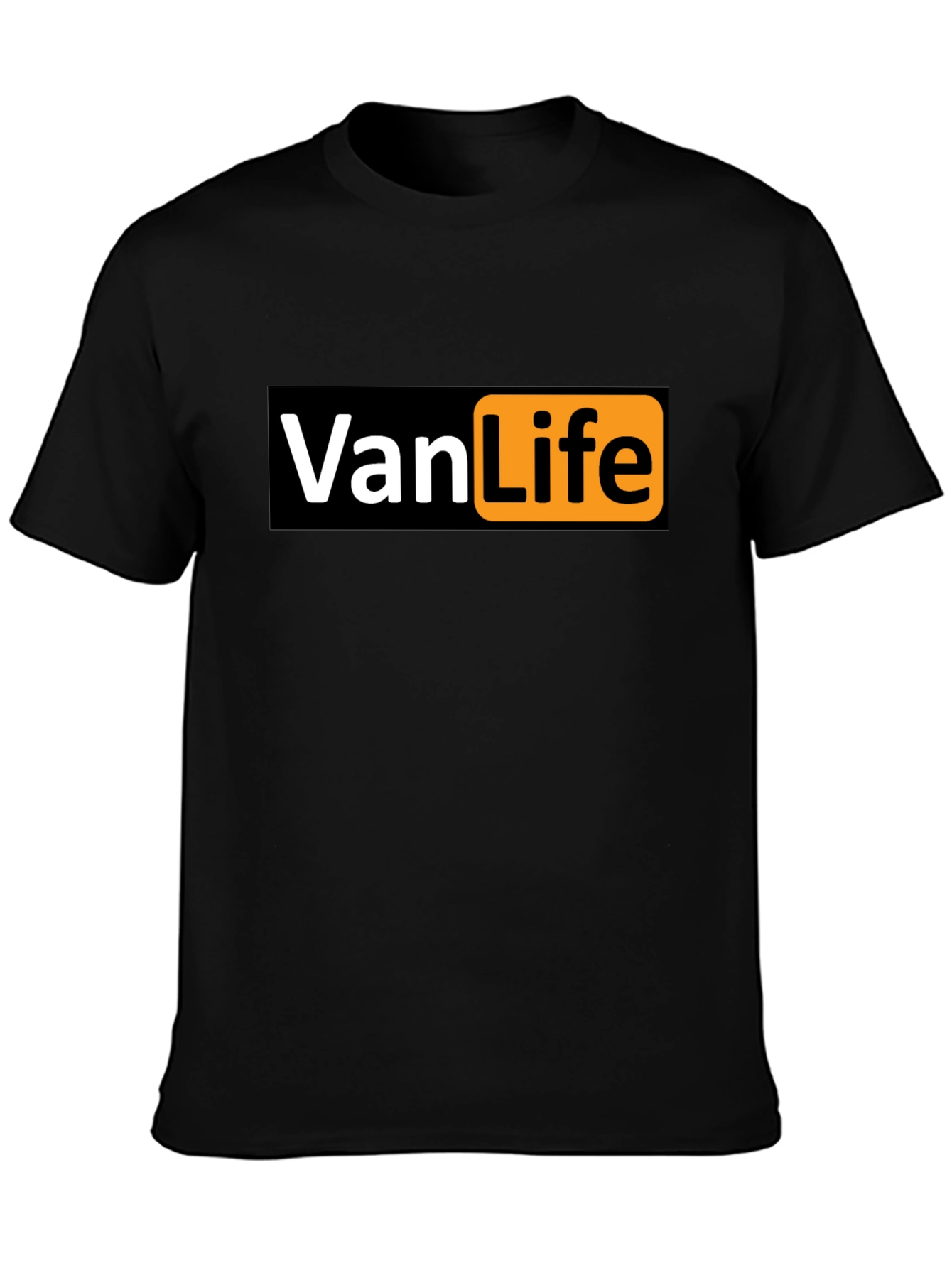Black Van Life Graphic T-Shirt - Black view 3