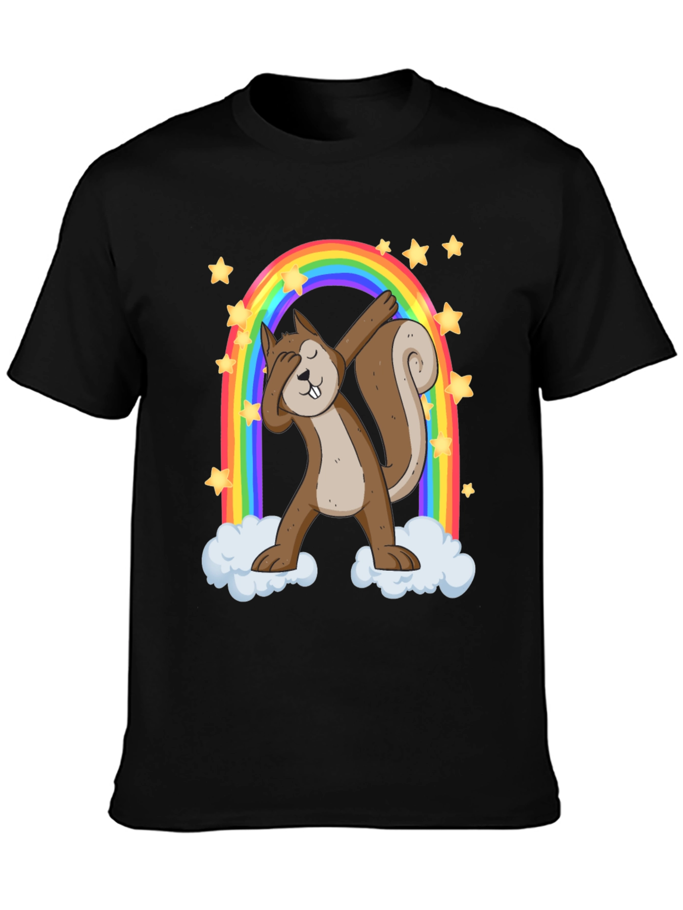 Dabbing Squirrel Rainbow Graphic Tee - 3
