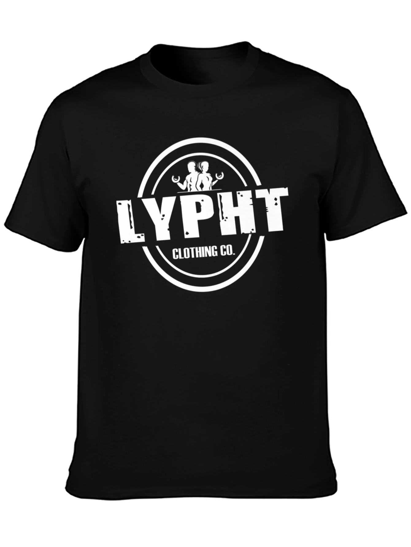 Black LYPHT Clothing Co. Black Graphic Tee view 3