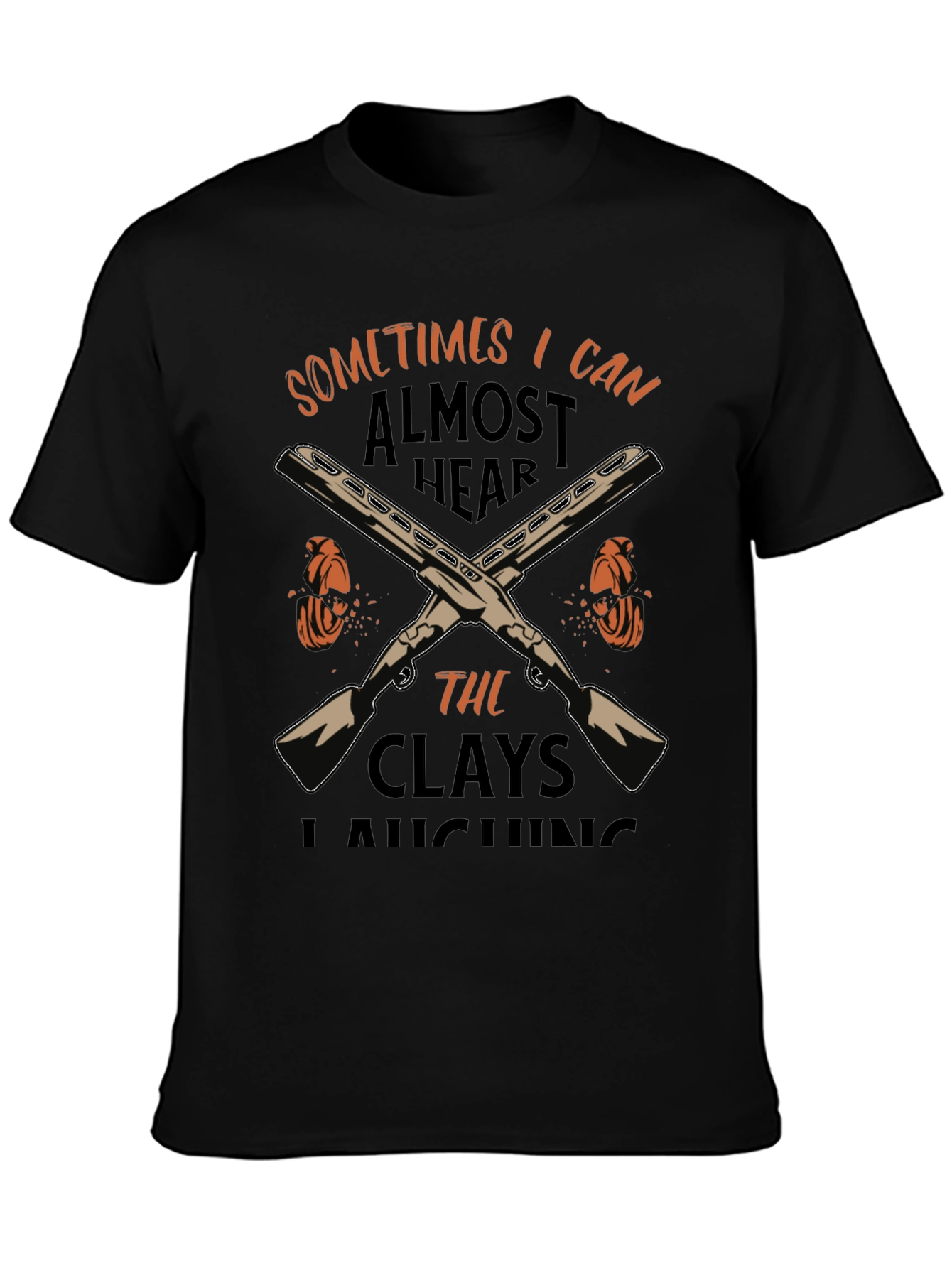 Black Clays Laughing T-Shirt view 3