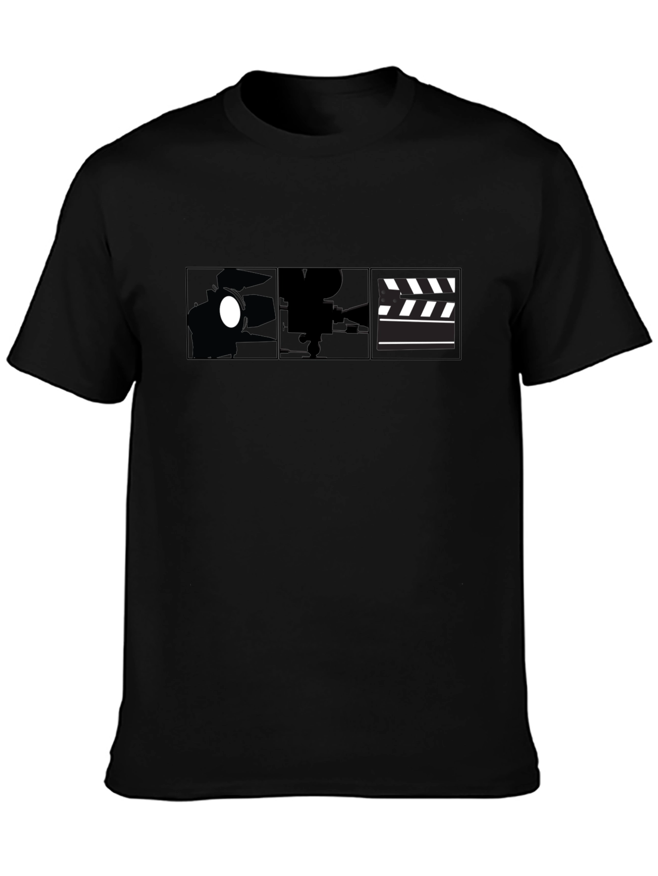 Black Movie Filmmaking Black Graphic T-Shirt view 3