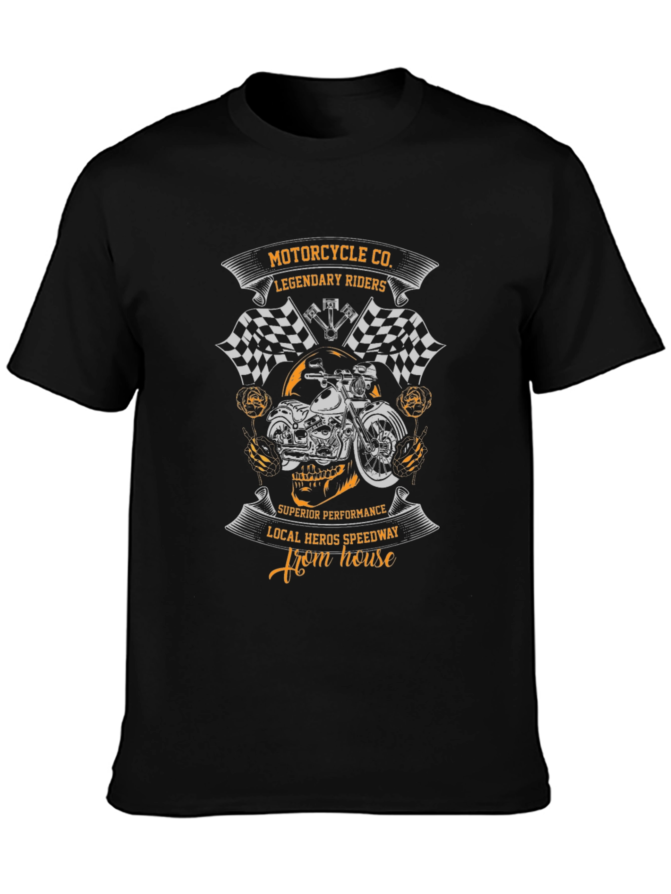 Black Motorcycle Co. Legendary Riders Black T-Shirt view 3