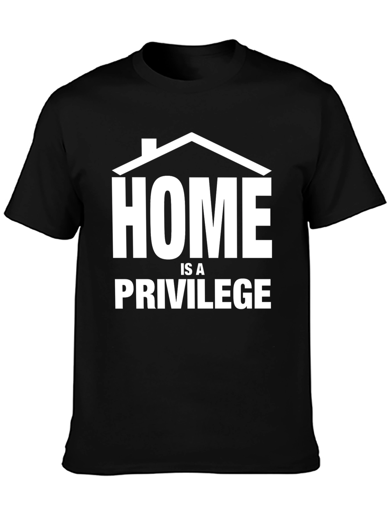 Black Home Is A Privilege T-Shirt view 3