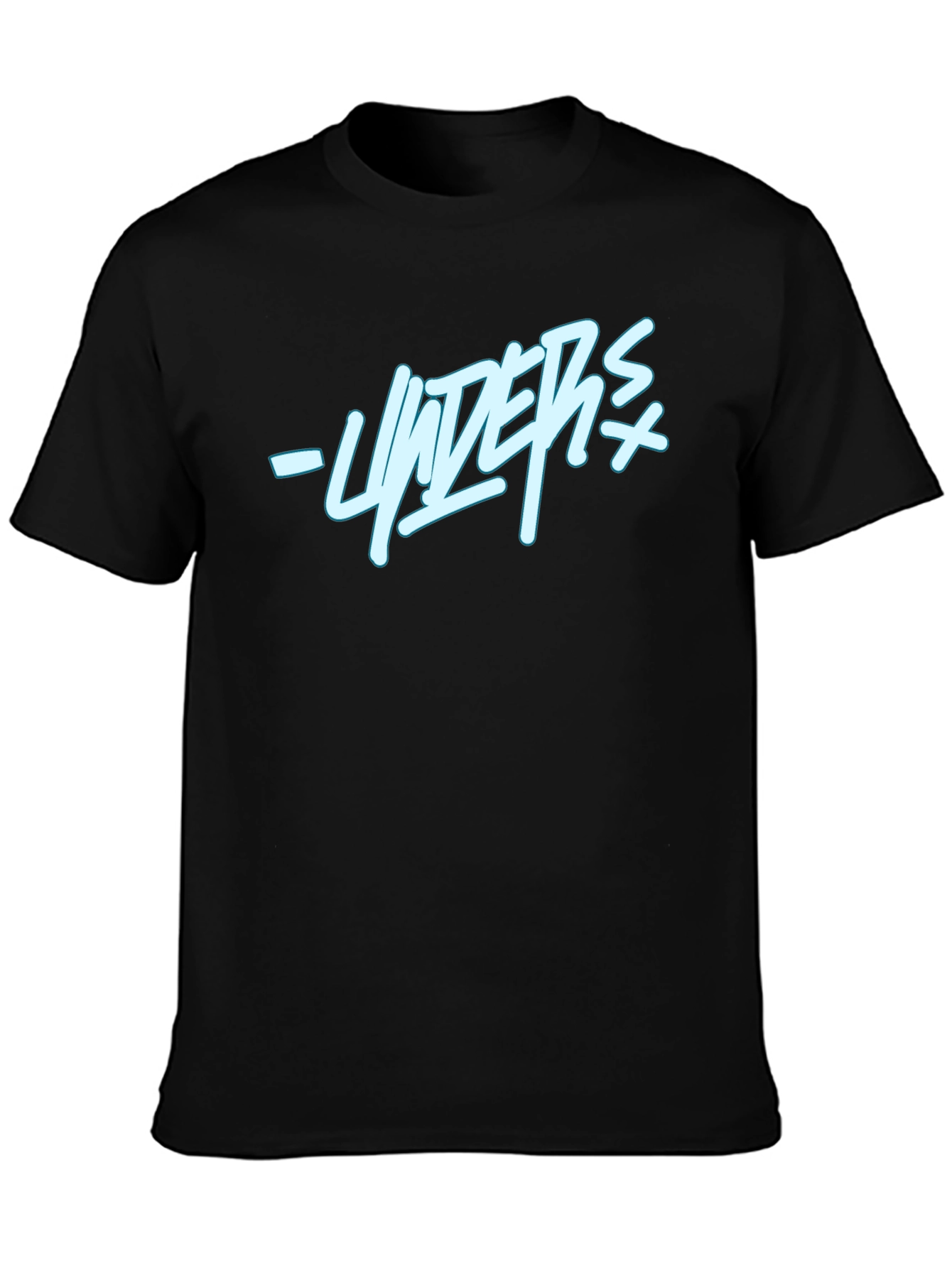 Black Stylish Black T-Shirt with Graphic Print view 3