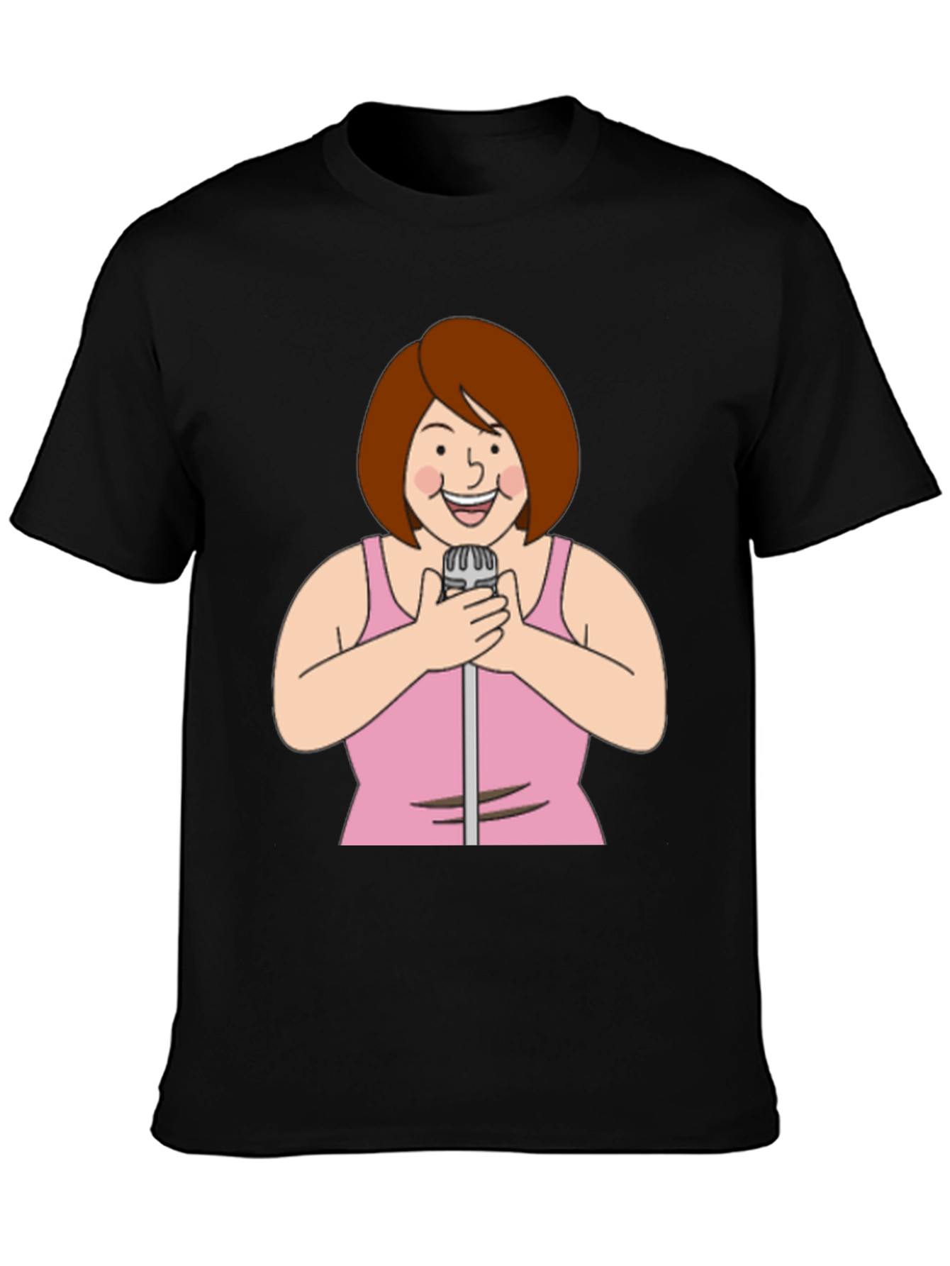 Cartoon Singer Graphic Tee - 3