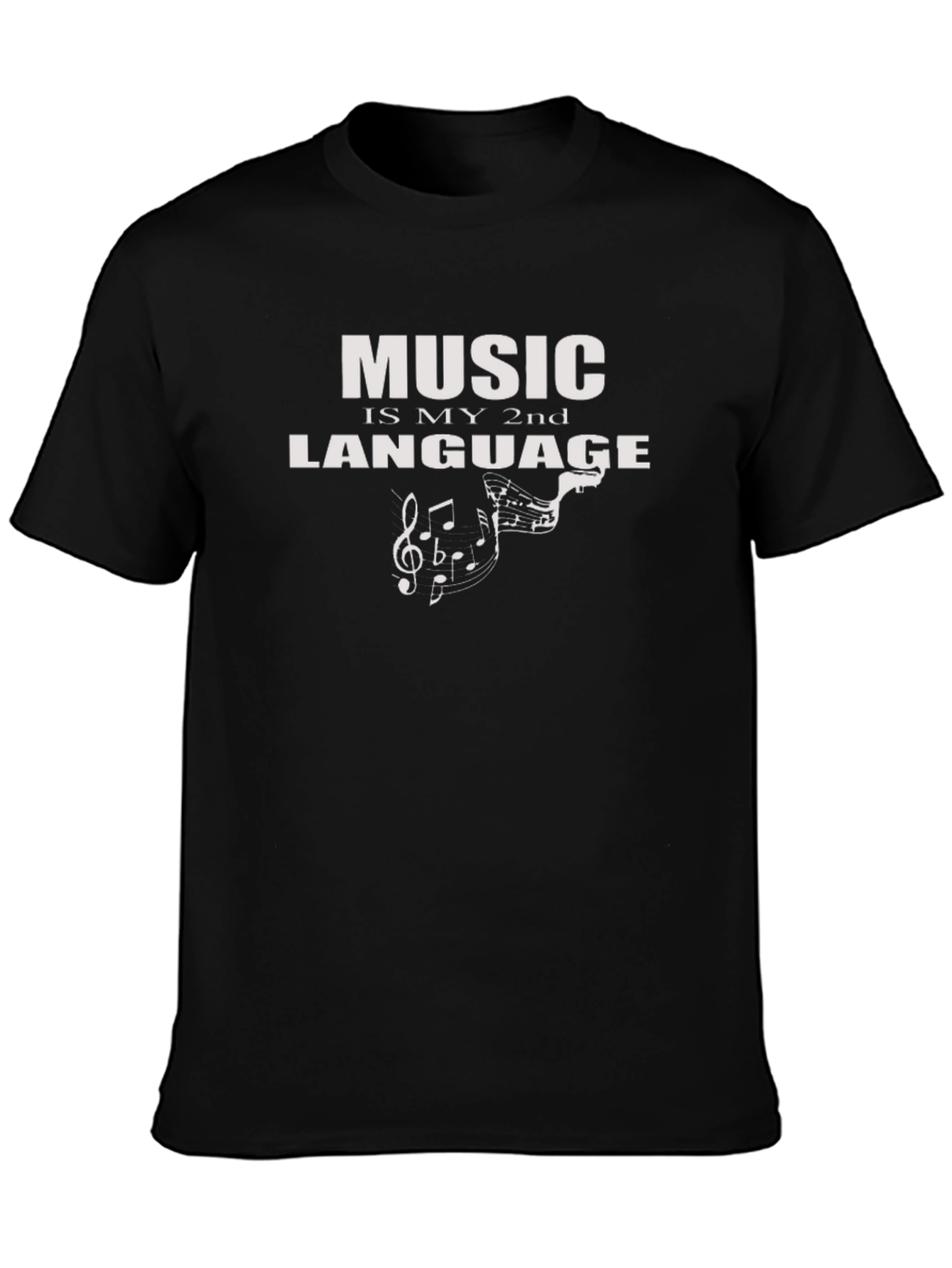 Black Music is My 2nd Language T-Shirt view 3