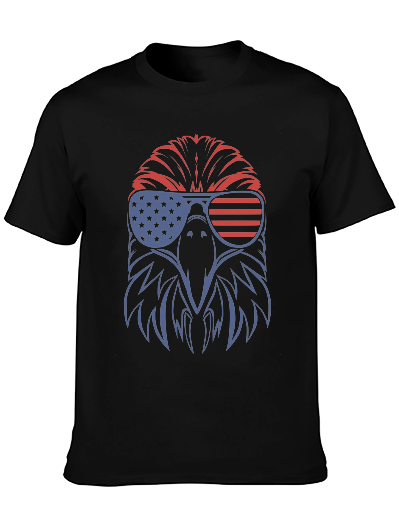 Black USA Eagle Graphic Tee - Patriotic Pride view 3