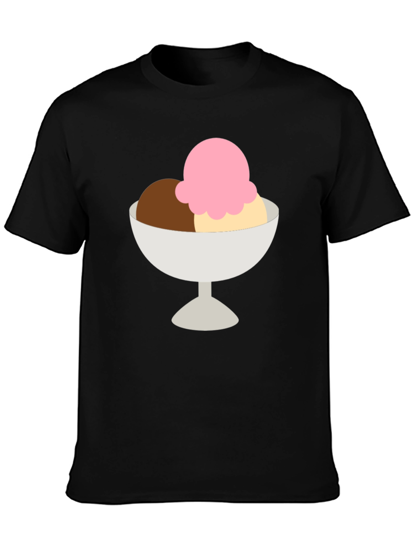 Black Ice Cream T-Shirt - Dessert Graphic Tee view 3