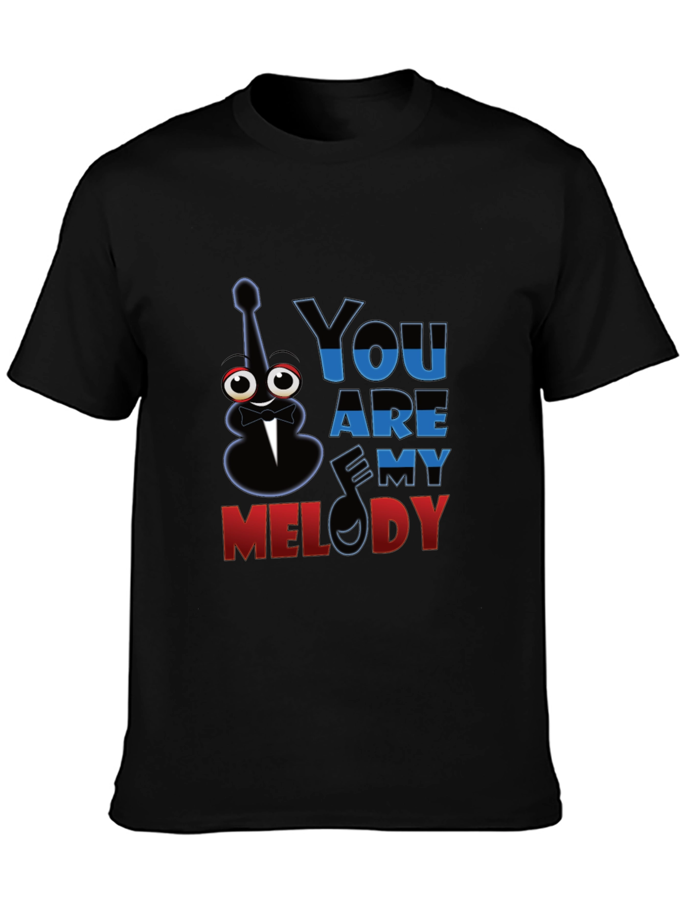 Black You Are My Melody Graphic T-Shirt view 3