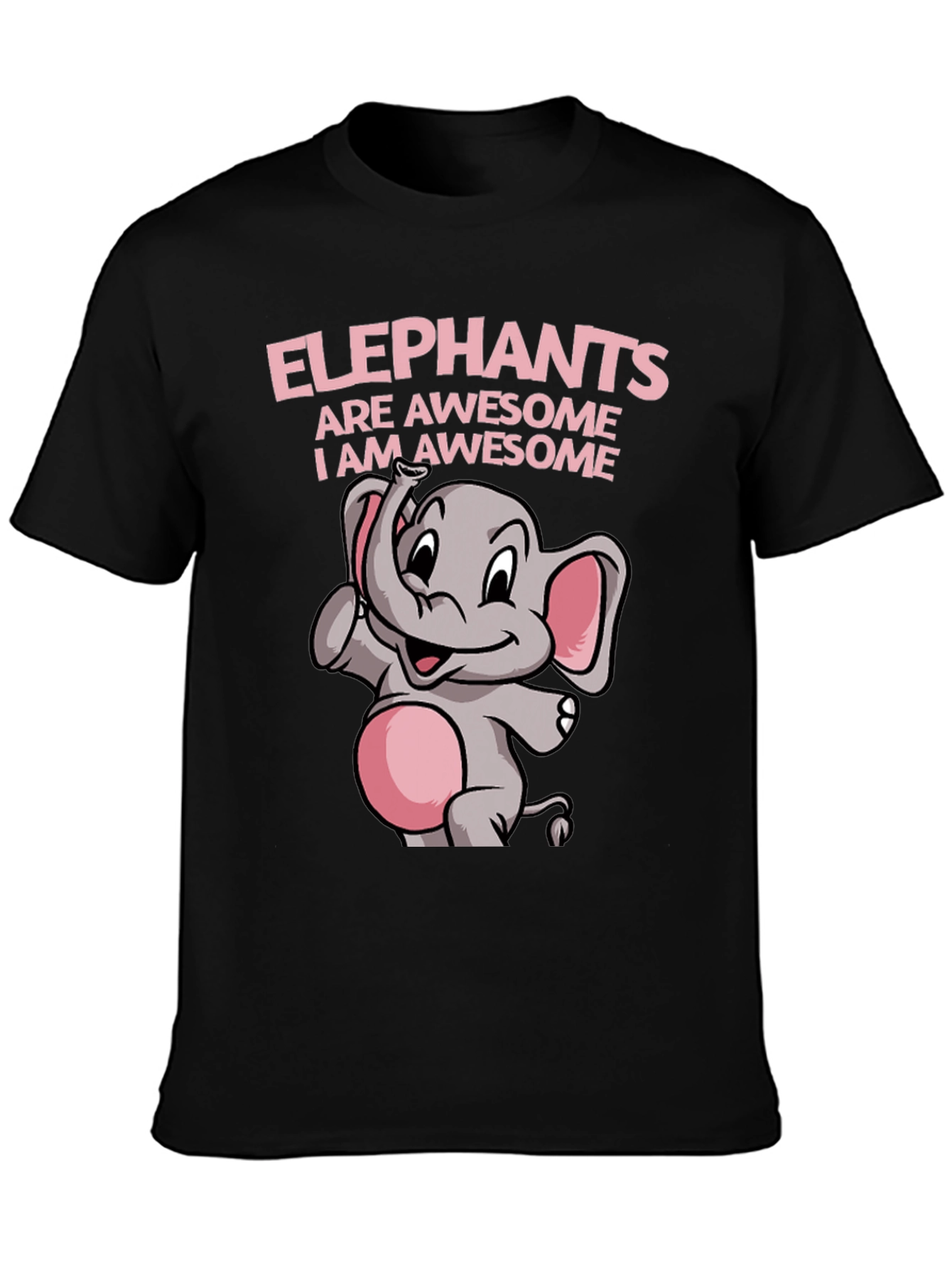 Black Elephant Awesome Graphic Tee Shirt view 3