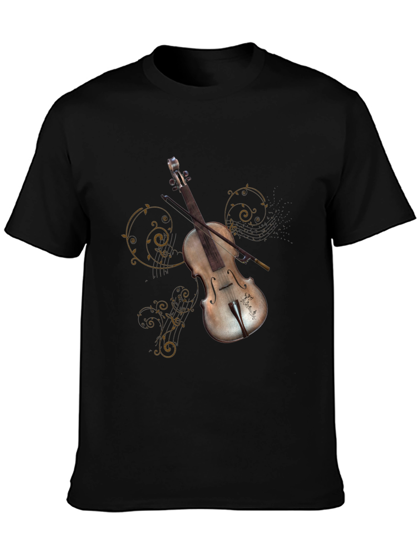 Black Violin Graphic Tee - Music Lover's T-Shirt view 3