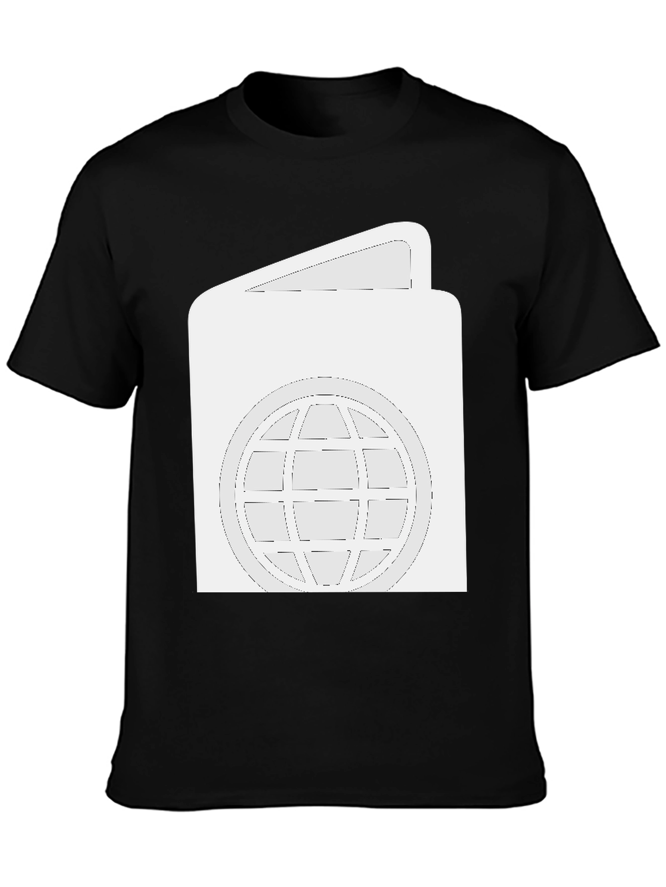 Black Passport T-Shirt - Travel the World in Style! view 3