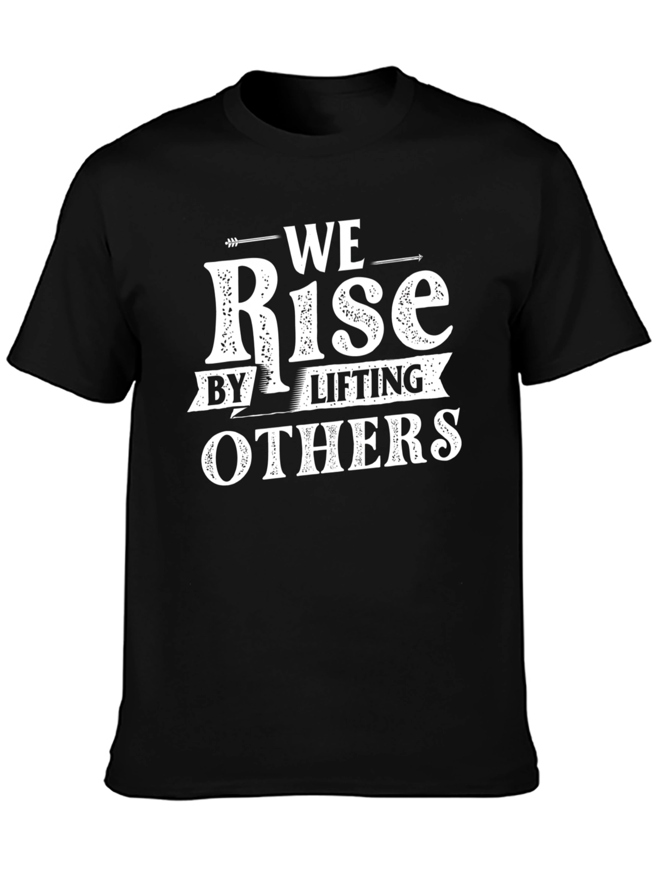 Black We Rise by Lifting Others T-Shirt - Black view 3