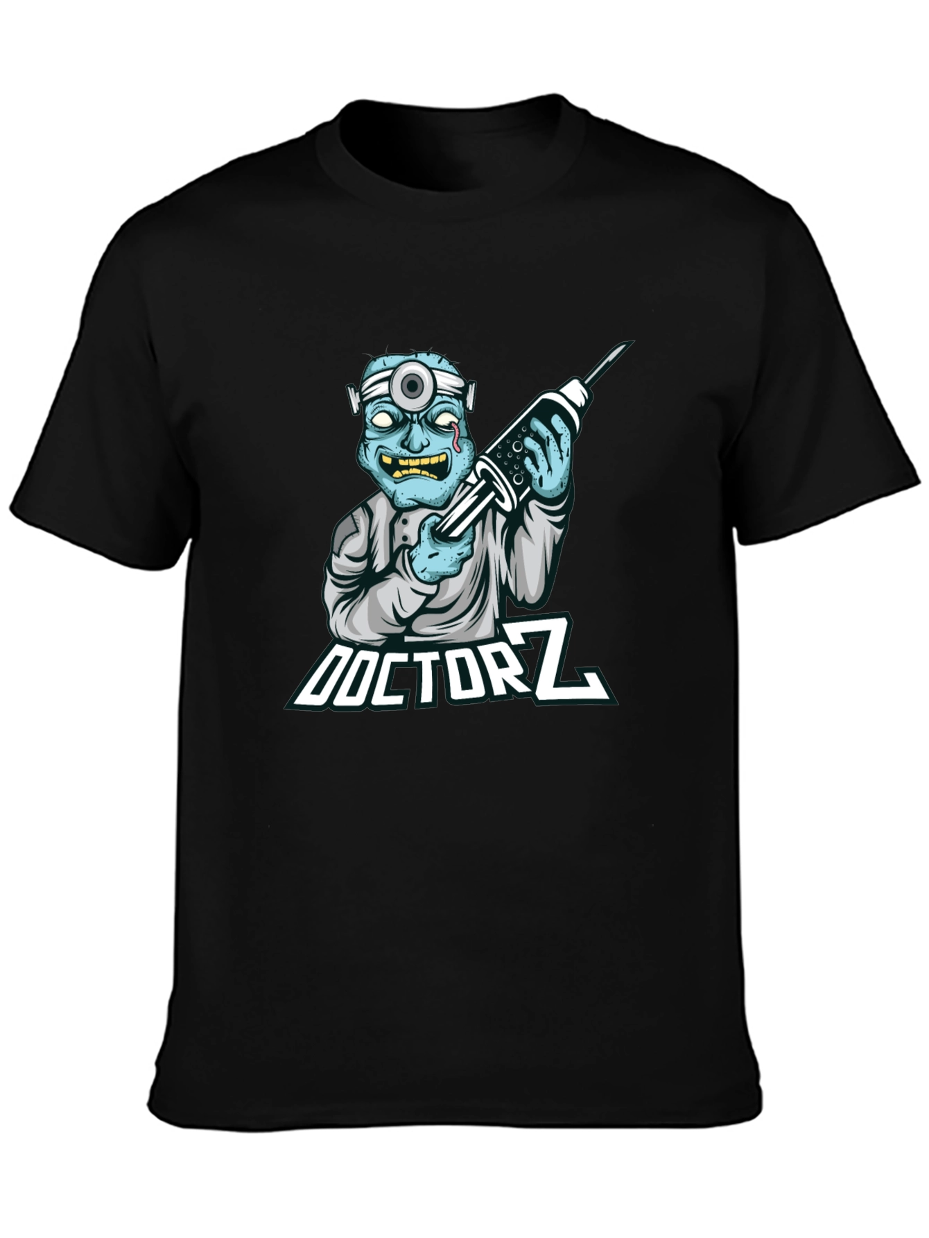 Black Doctor Z Zombie Graphic Tee - Unique & Edgy Design view 3