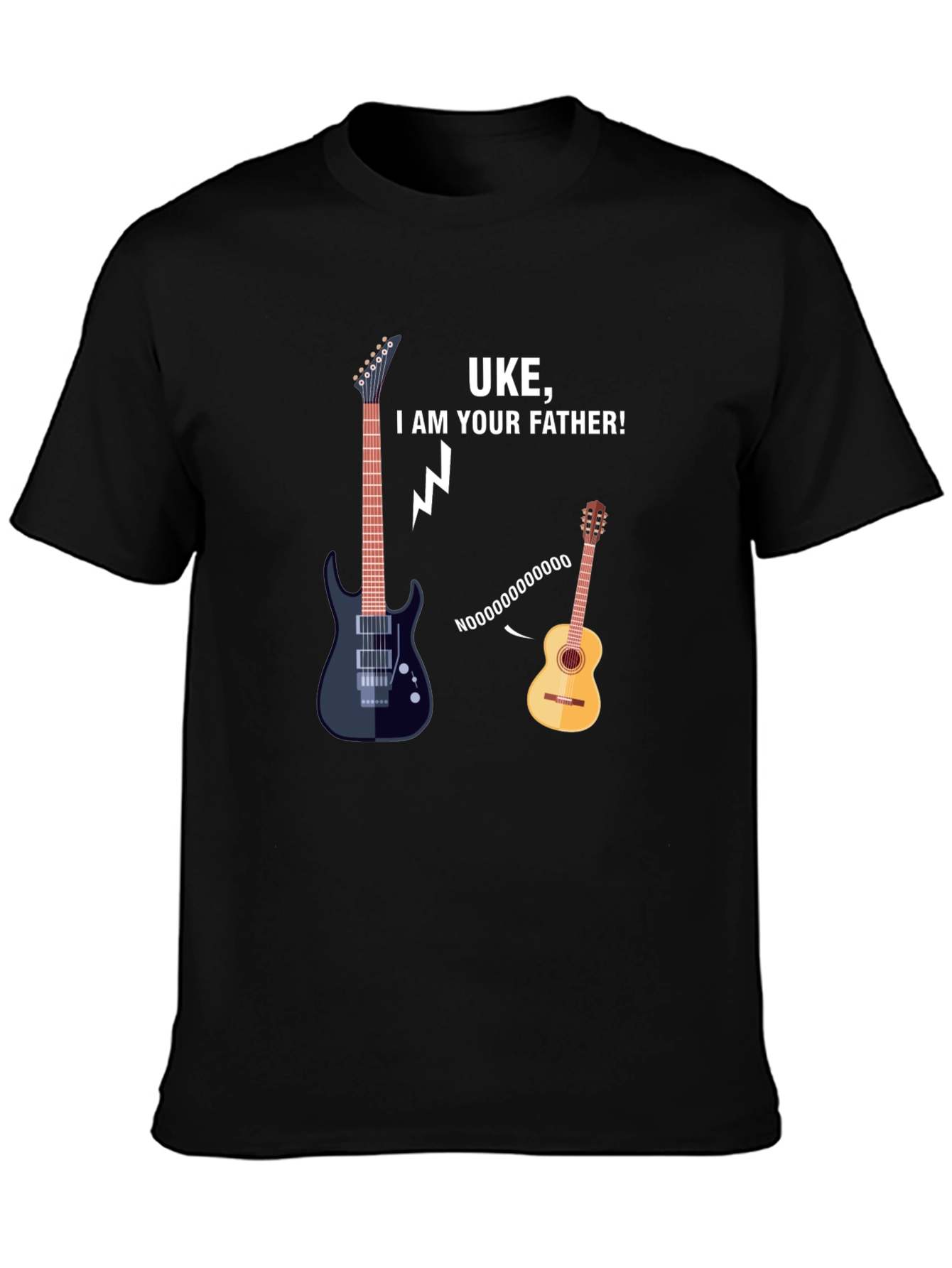 Black Uke I am Your Father T-Shirt view 3
