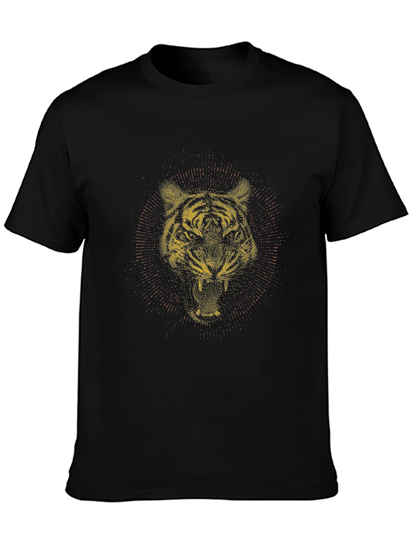 Black Tiger Graphic Tee - Black Cotton Blend view 3