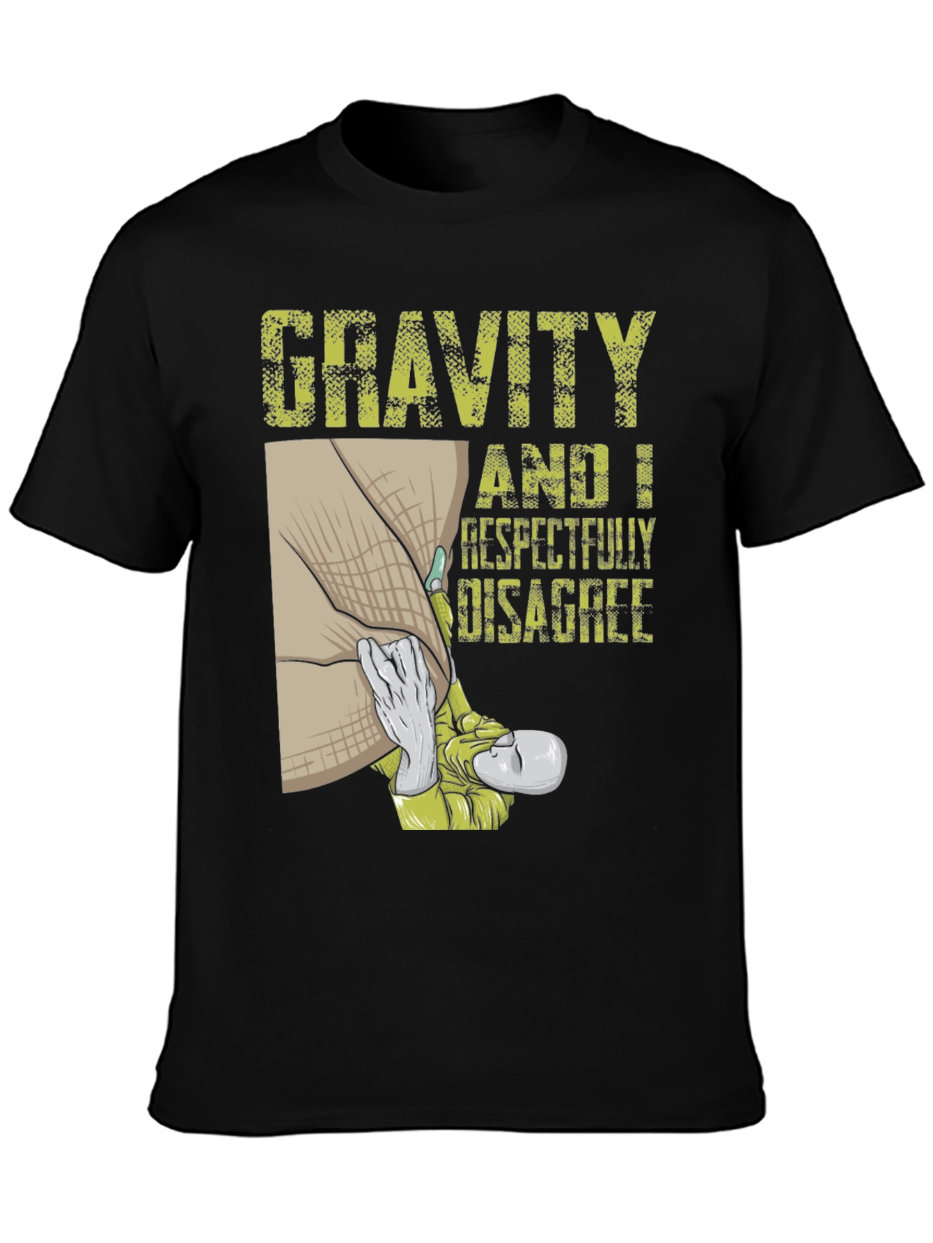 Black Gravity Disagree T-Shirt view 3